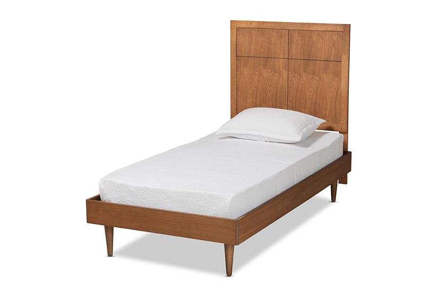 Rin Mid-Century Modern Finished Wood Platform Bed