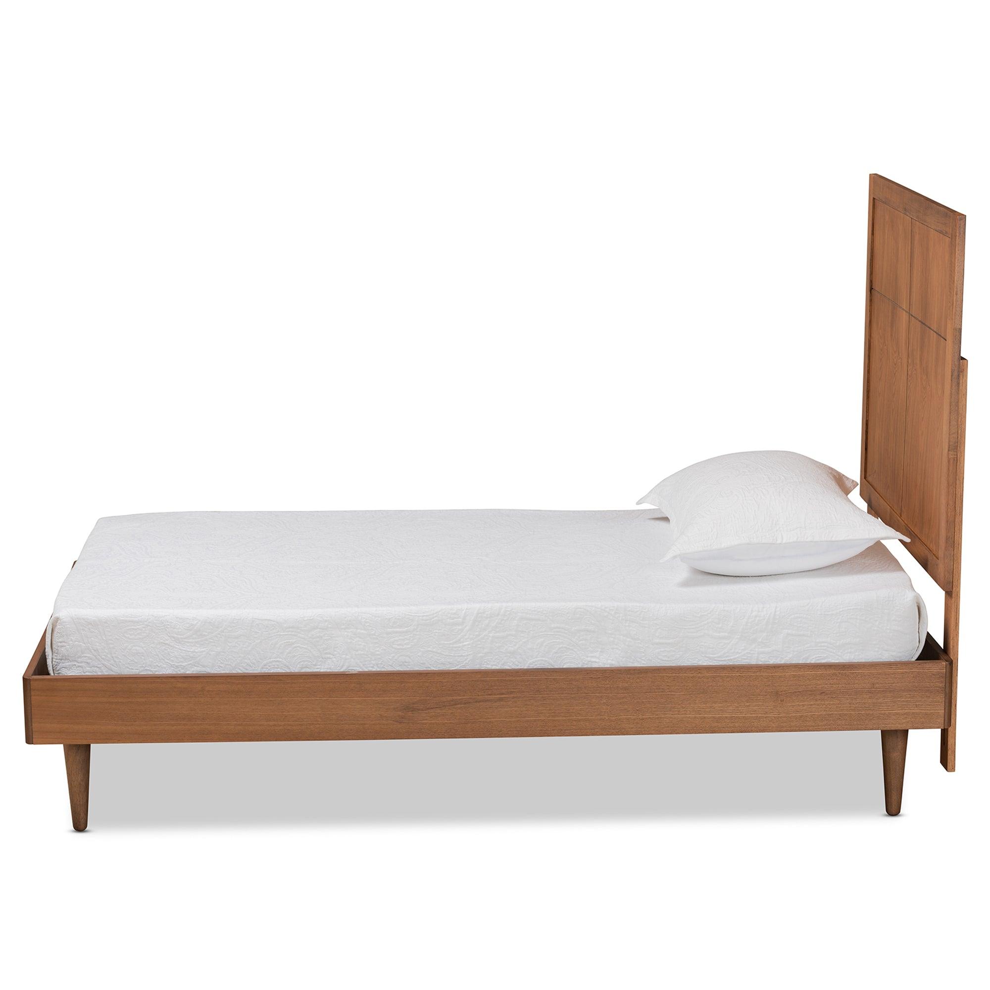 Rin Mid-Century Modern Finished Wood Platform Bed