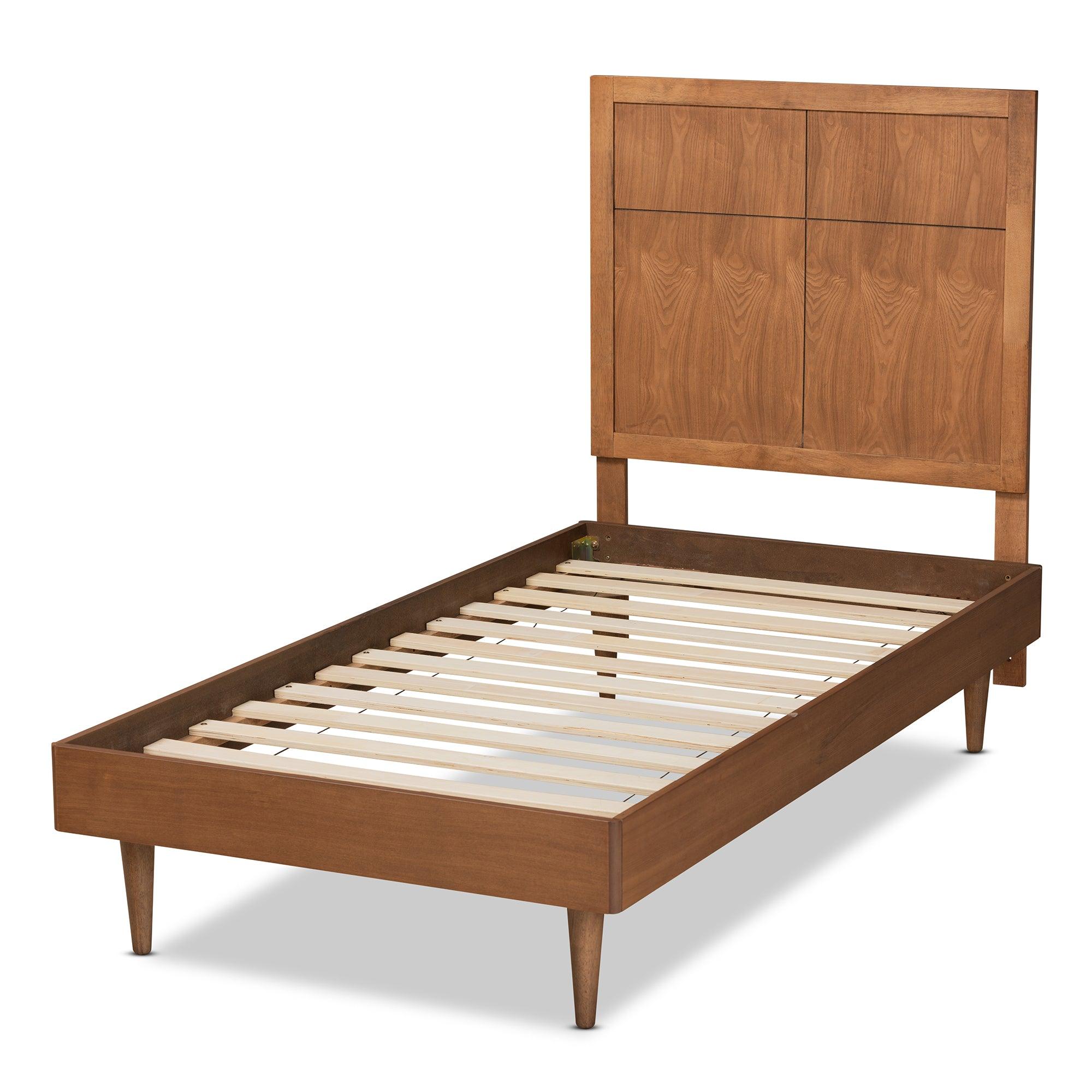 Rin Mid-Century Modern Finished Wood Platform Bed