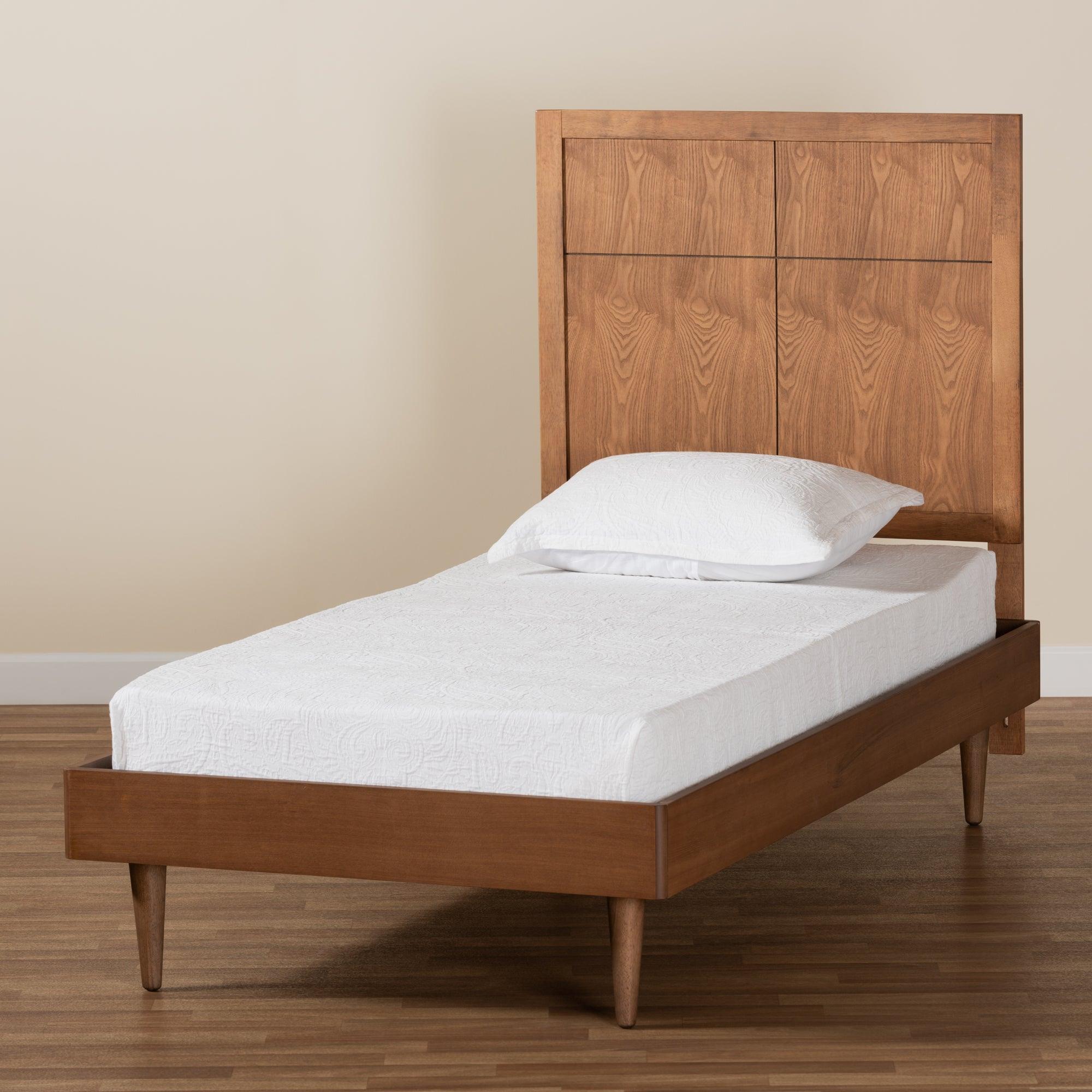 Rin Mid-Century Modern Finished Wood Platform Bed