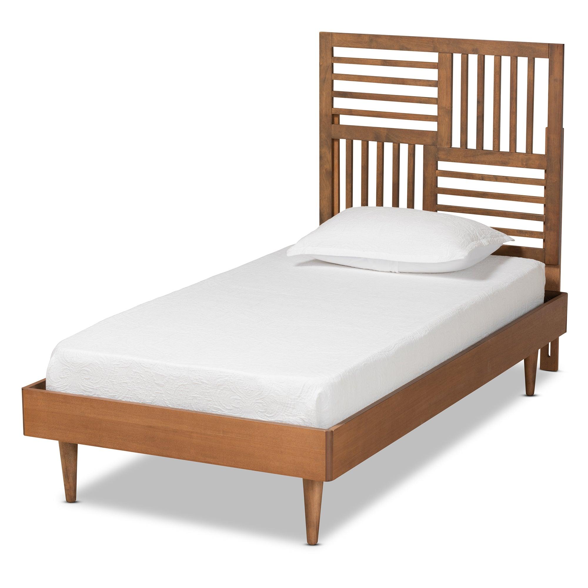 Romy Modern and Contemporary Finished Wood Platform Bed