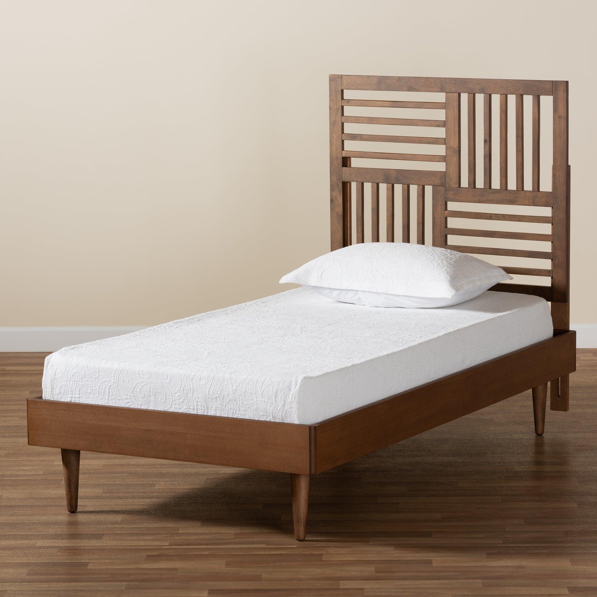 Romy Modern and Contemporary Finished Wood Platform Bed