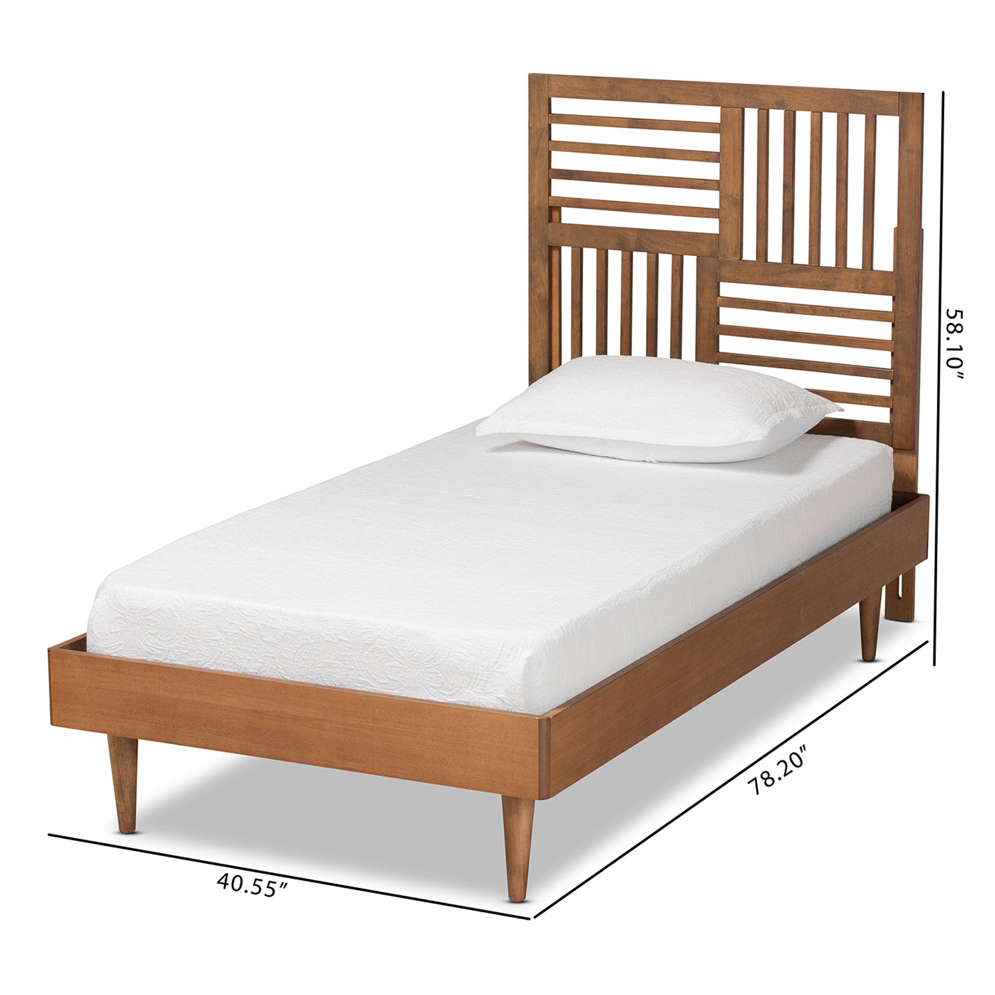 Romy Modern and Contemporary Finished Wood Platform Bed