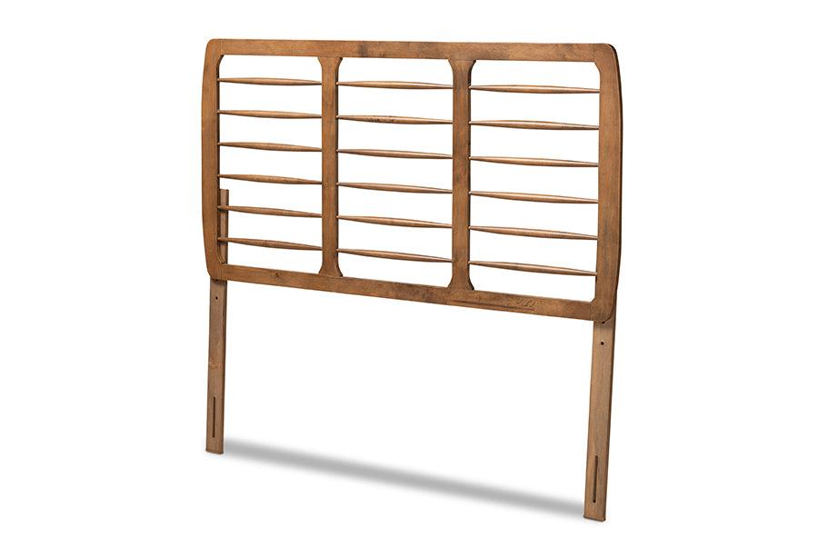 Carolyn Mid-Century Modern Ash Finished Wood Headboard