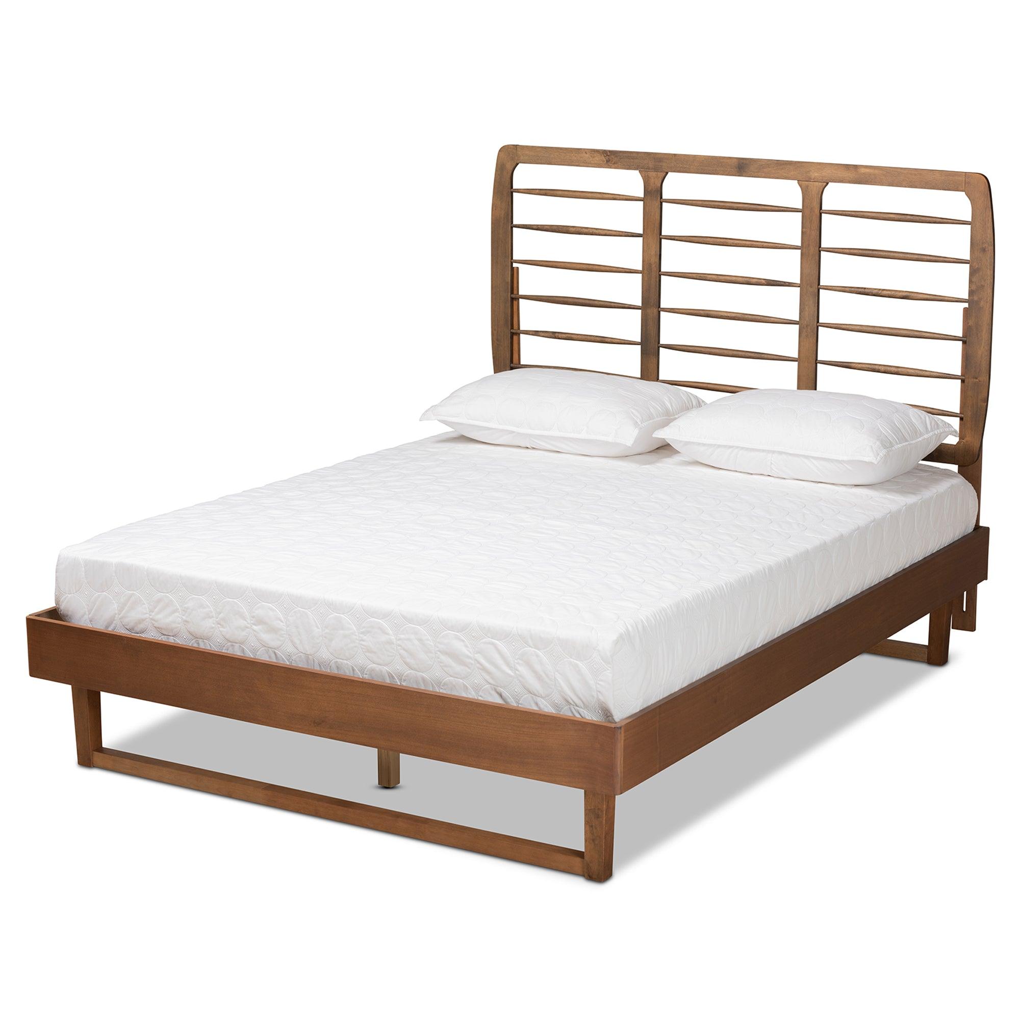 Lucie Modern and Contemporary Finished Wood Platform Bed