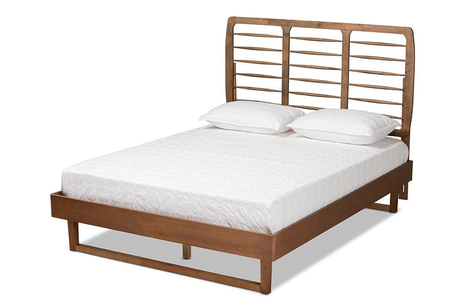 Lucie Modern and Contemporary Finished Wood Platform Bed