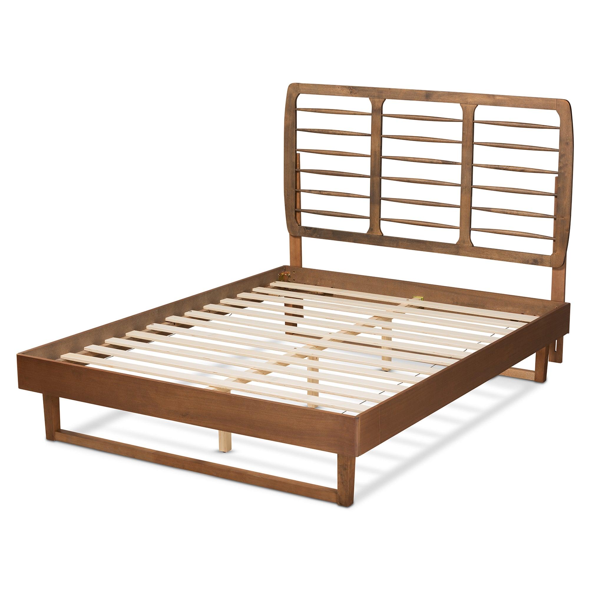 Lucie Modern and Contemporary Finished Wood Platform Bed