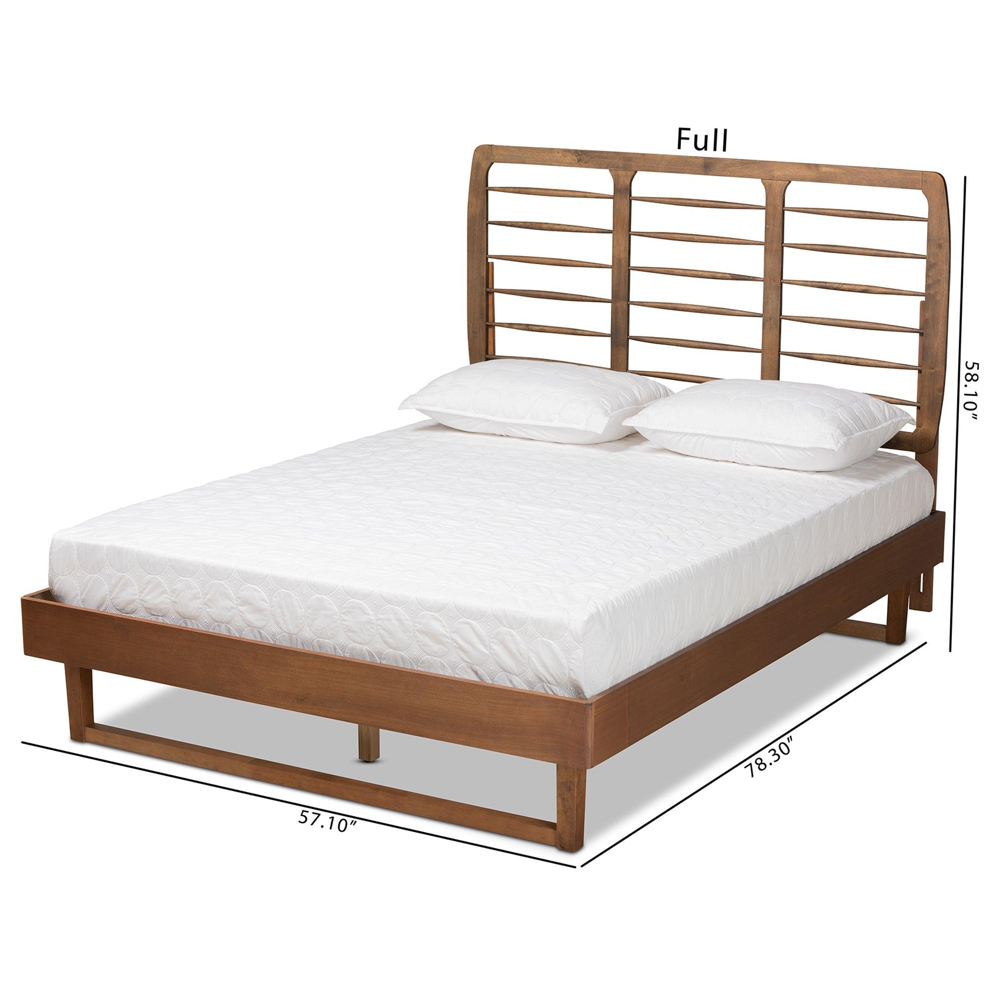 Lucie Modern and Contemporary Finished Wood Platform Bed