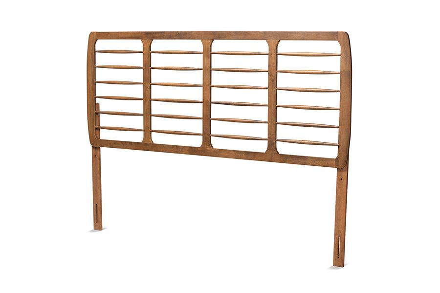 Carolyn Mid-Century Modern Ash Finished Wood Headboard