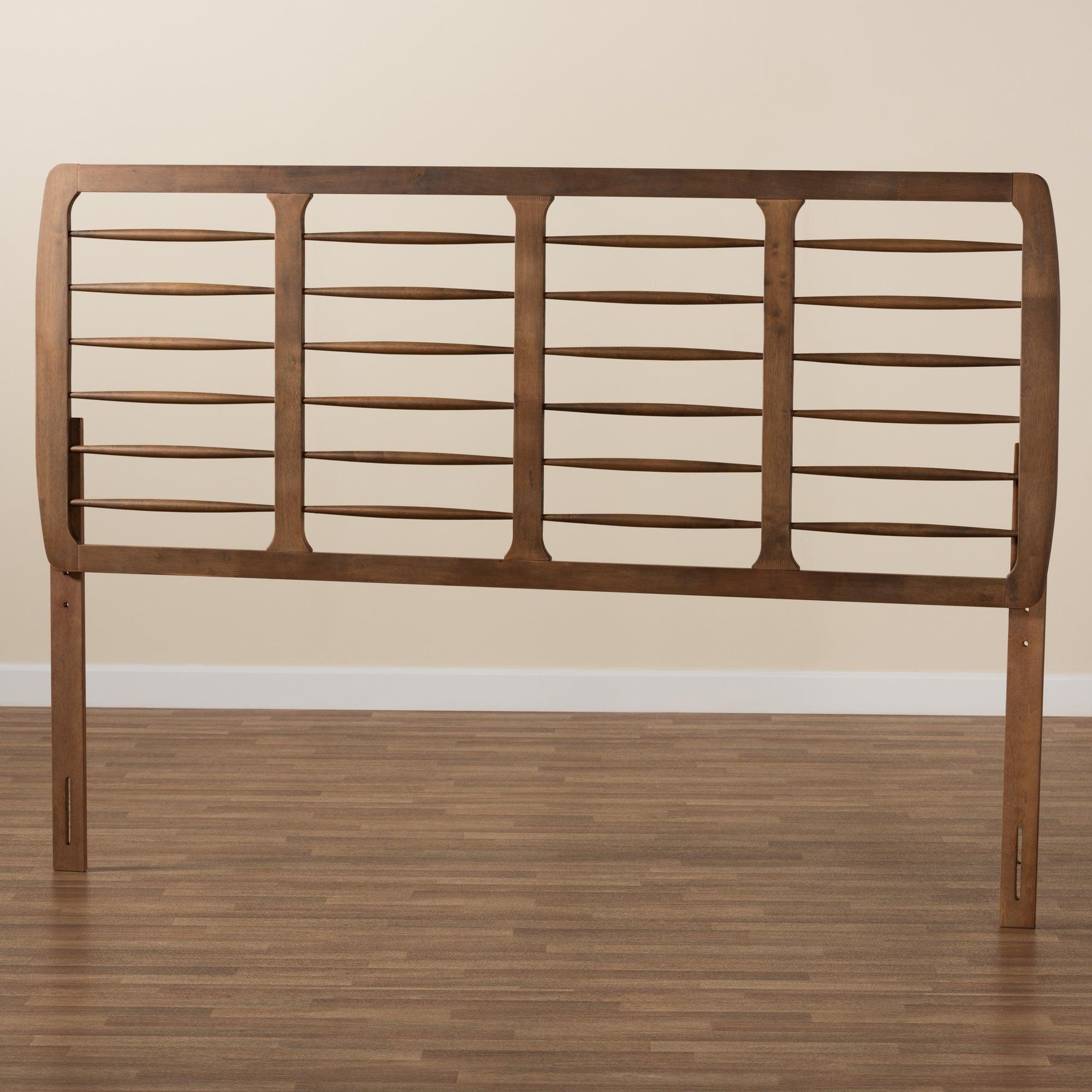 Carolyn Mid-Century Modern Ash Finished Wood Headboard