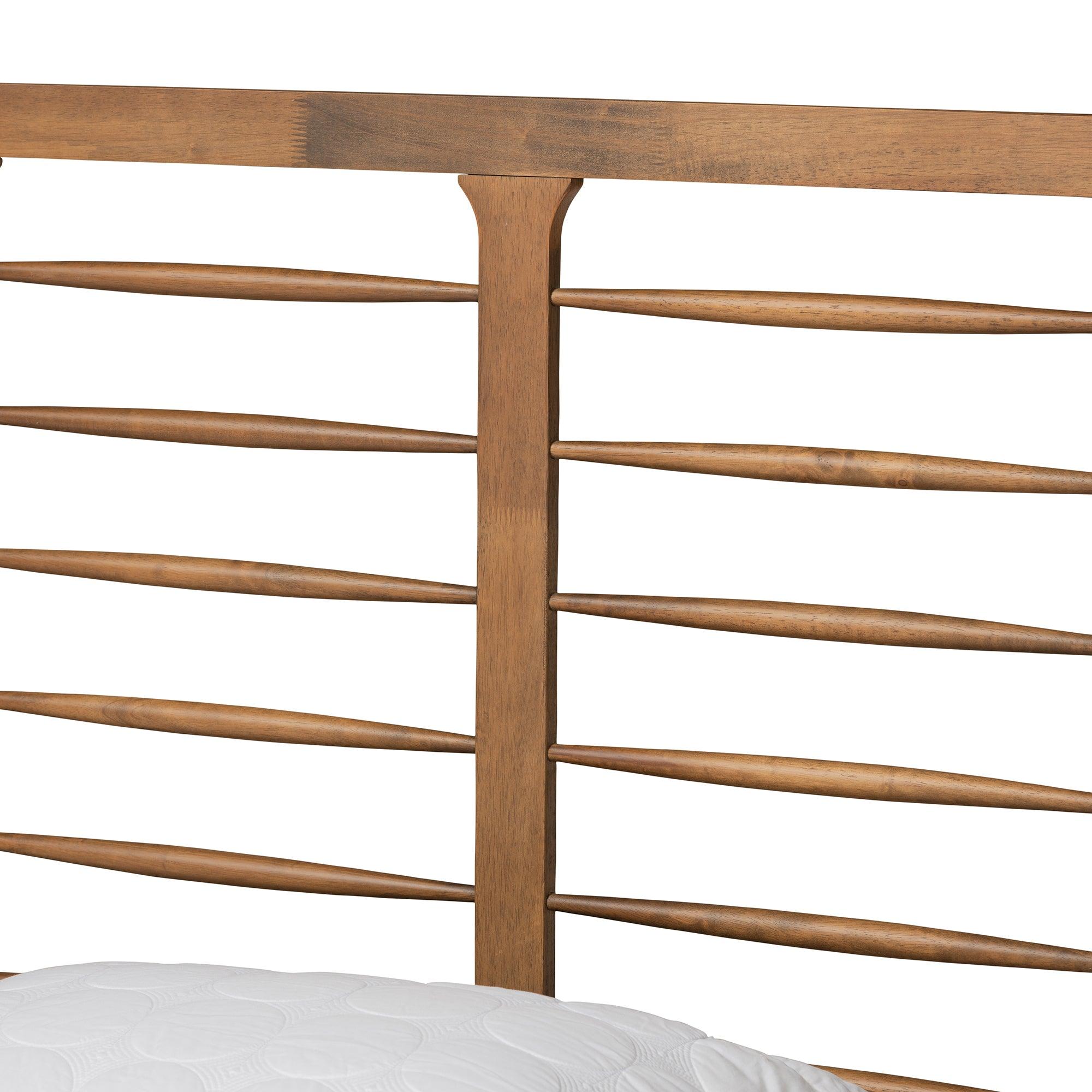 Lucie Modern and Contemporary Finished Wood Platform Bed