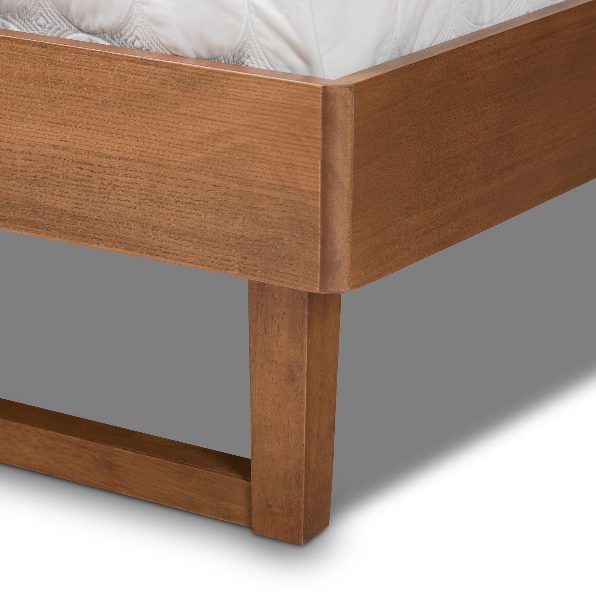 Lucie Modern and Contemporary Finished Wood Platform Bed