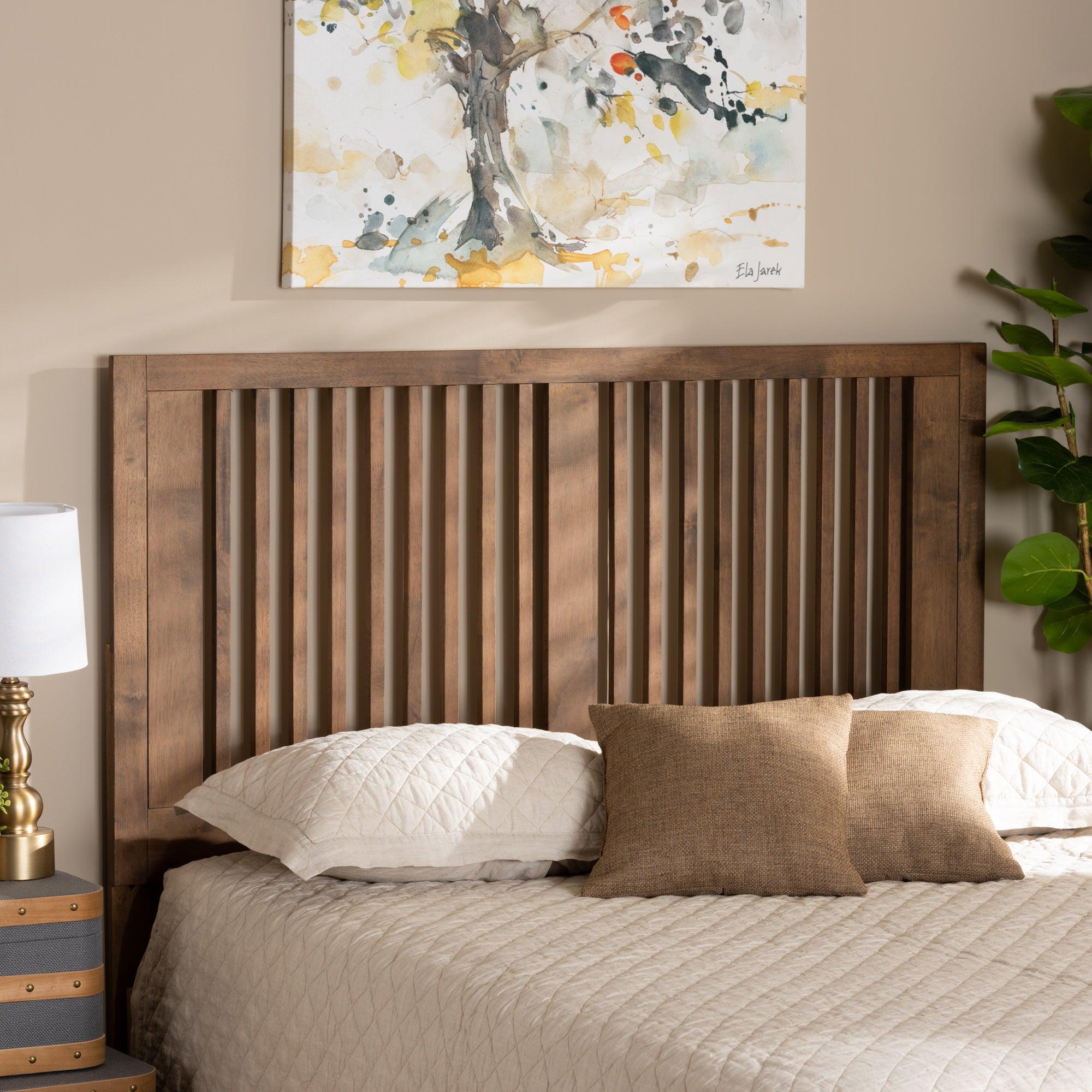 Harena Modern and Contemporary Transitional Ash Finished Wood Headboard