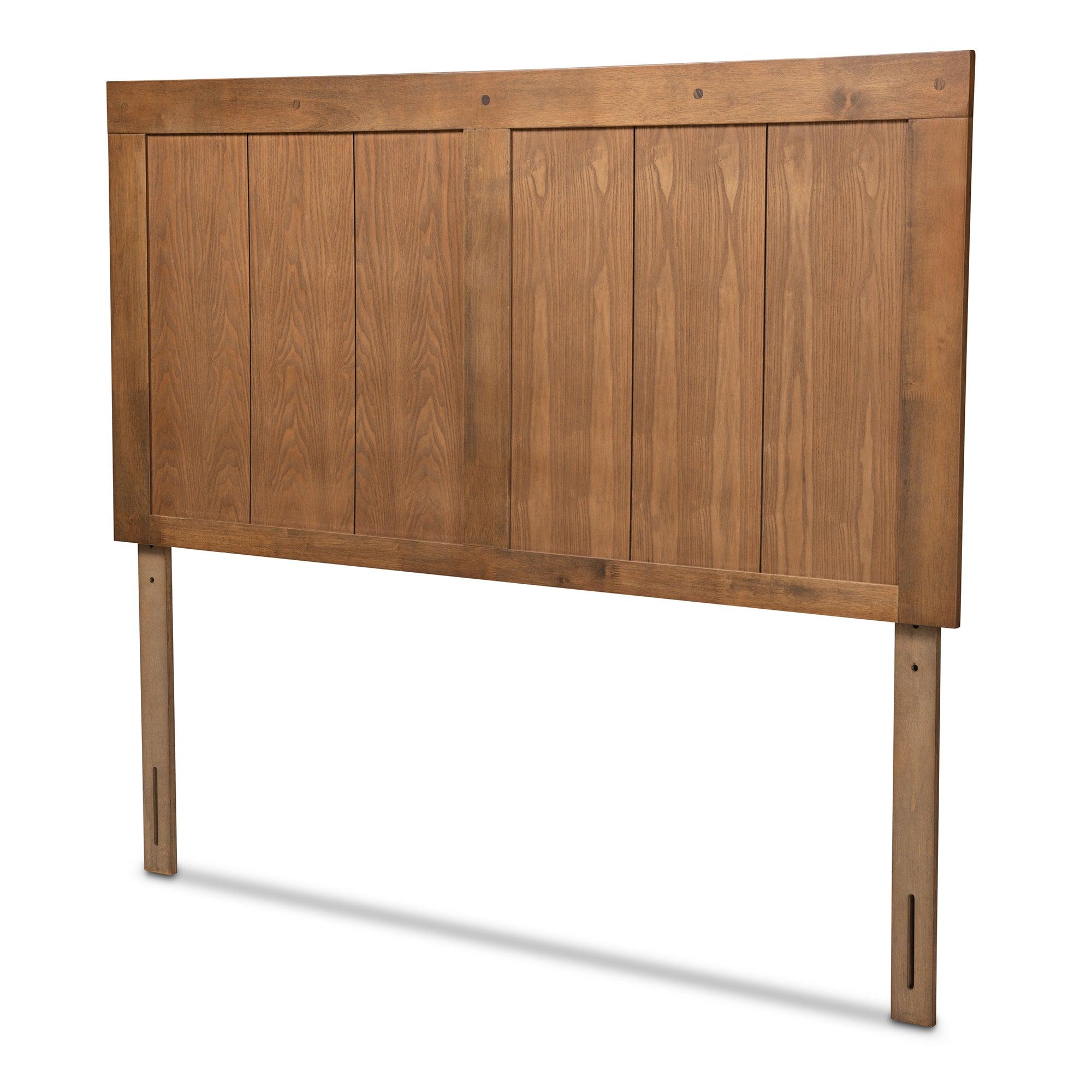 Patwin Modern and Contemporary Transitional Ash Finished Wood Headboard