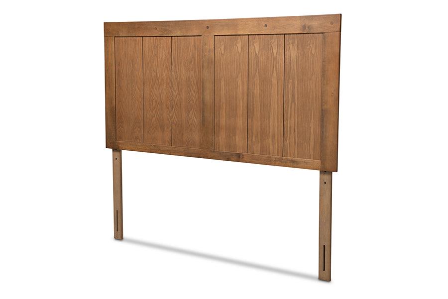 Patwin Modern and Contemporary Transitional Ash Finished Wood Headboard