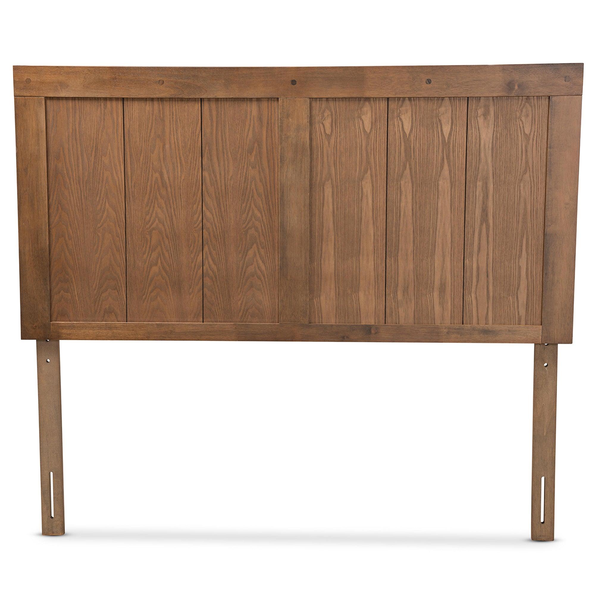 Patwin Modern and Contemporary Transitional Ash Finished Wood Headboard