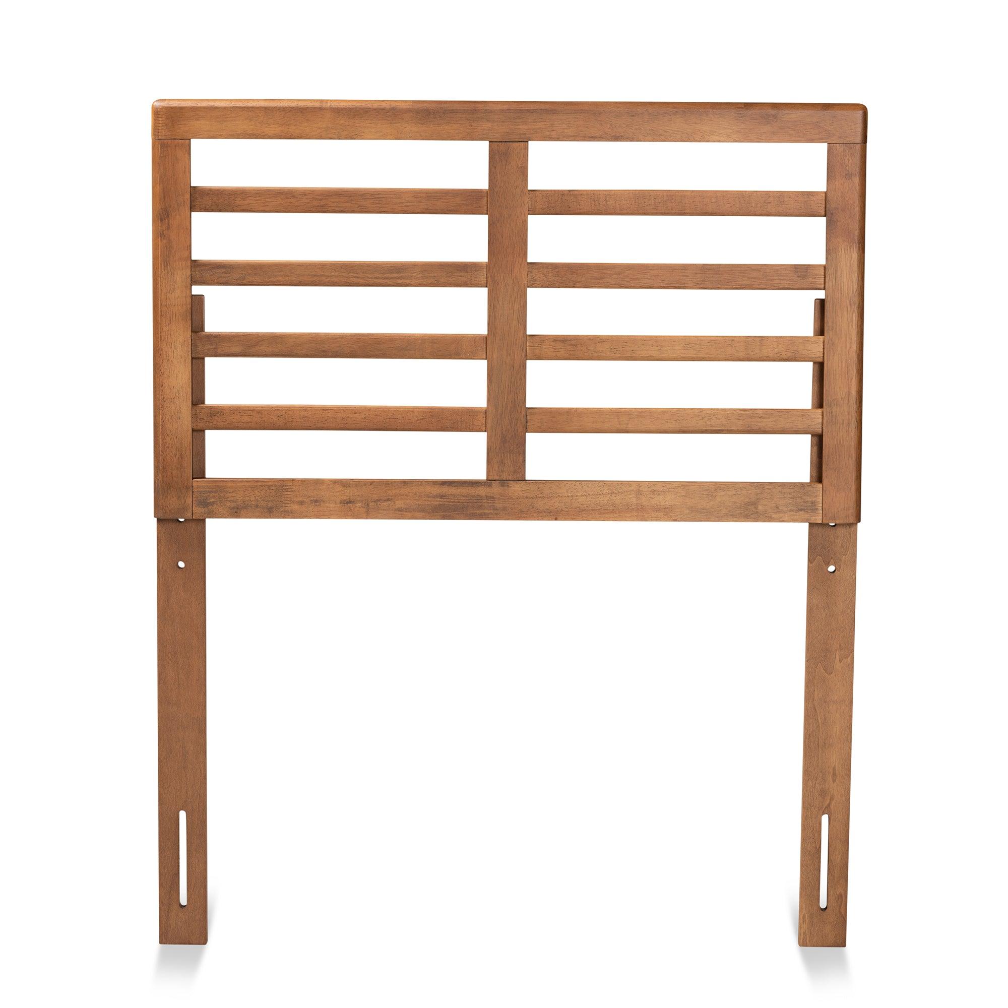 Salome Mid-Century Modern Finished Wood Open Slat Headboard