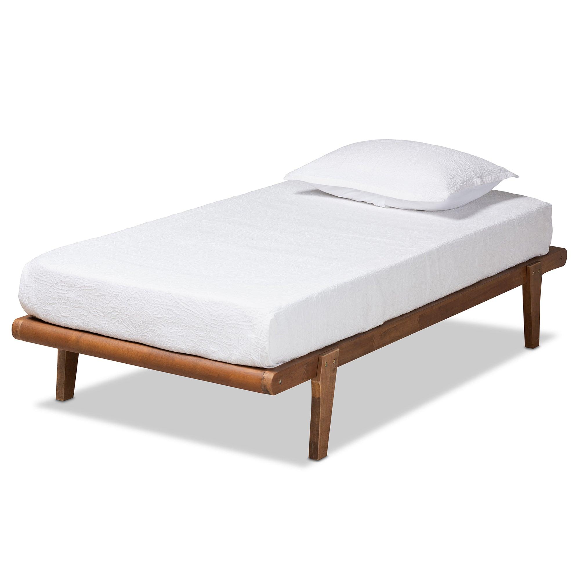 Kaia Mid-Century Modern Finished Wood Platform Bed Frame