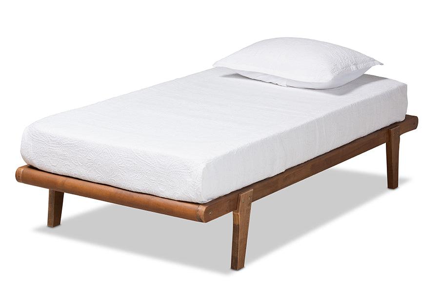 Kaia Mid-Century Modern Finished Wood Platform Bed Frame