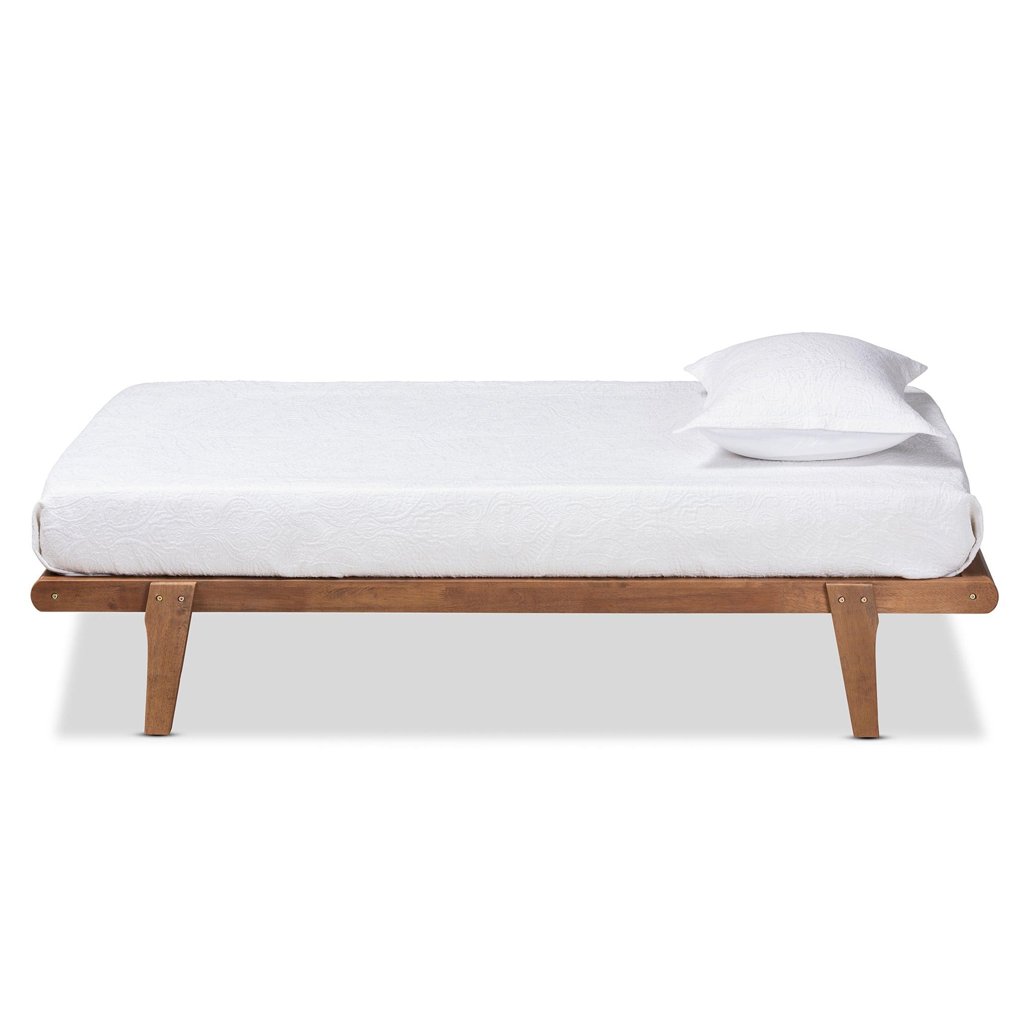 Kaia Mid-Century Modern Finished Wood Platform Bed Frame