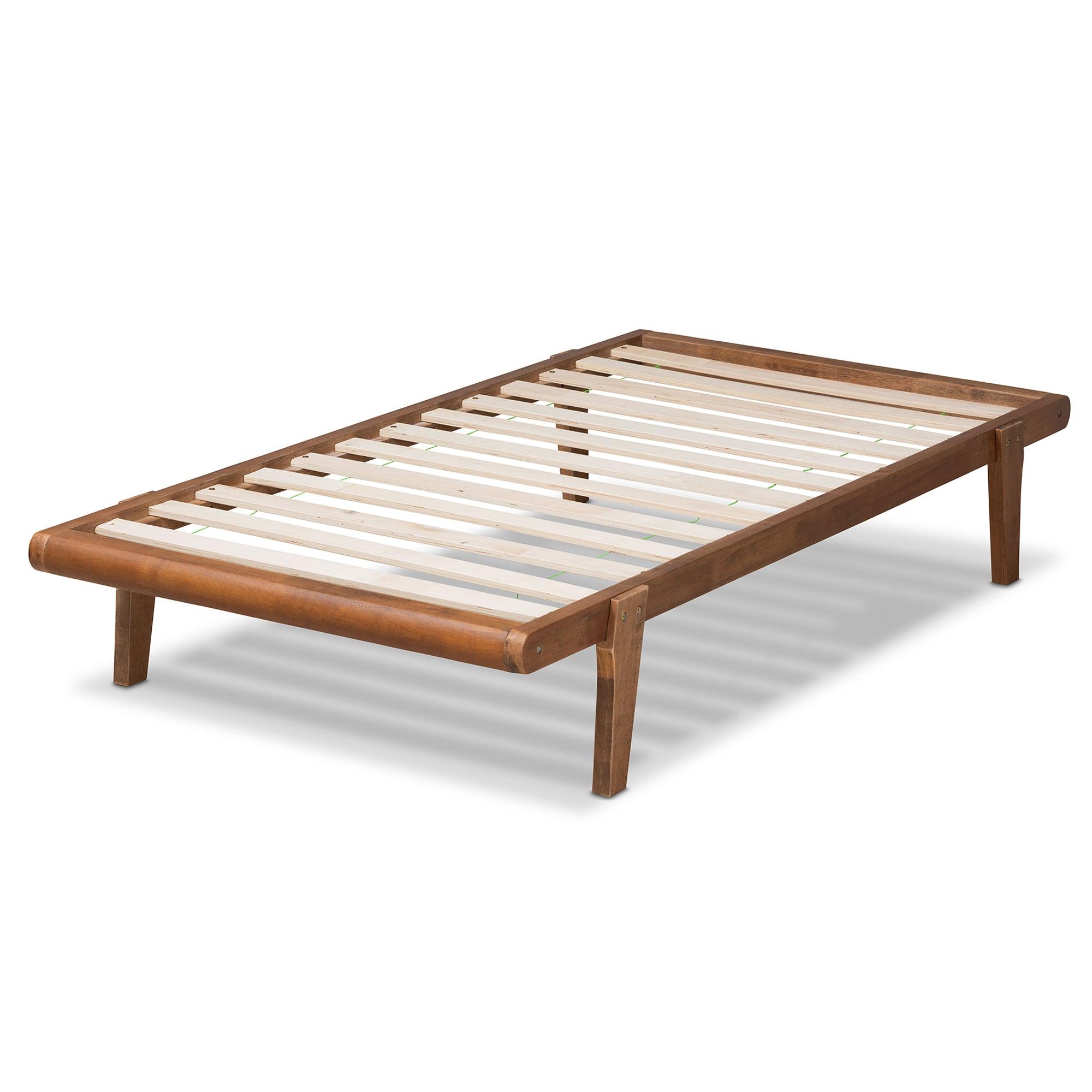 Kaia Mid-Century Modern Finished Wood Platform Bed Frame