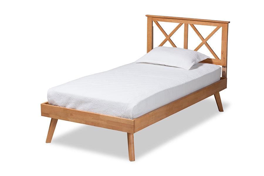 Galvin Modern and Contemporary Finished Wood Platform Bed