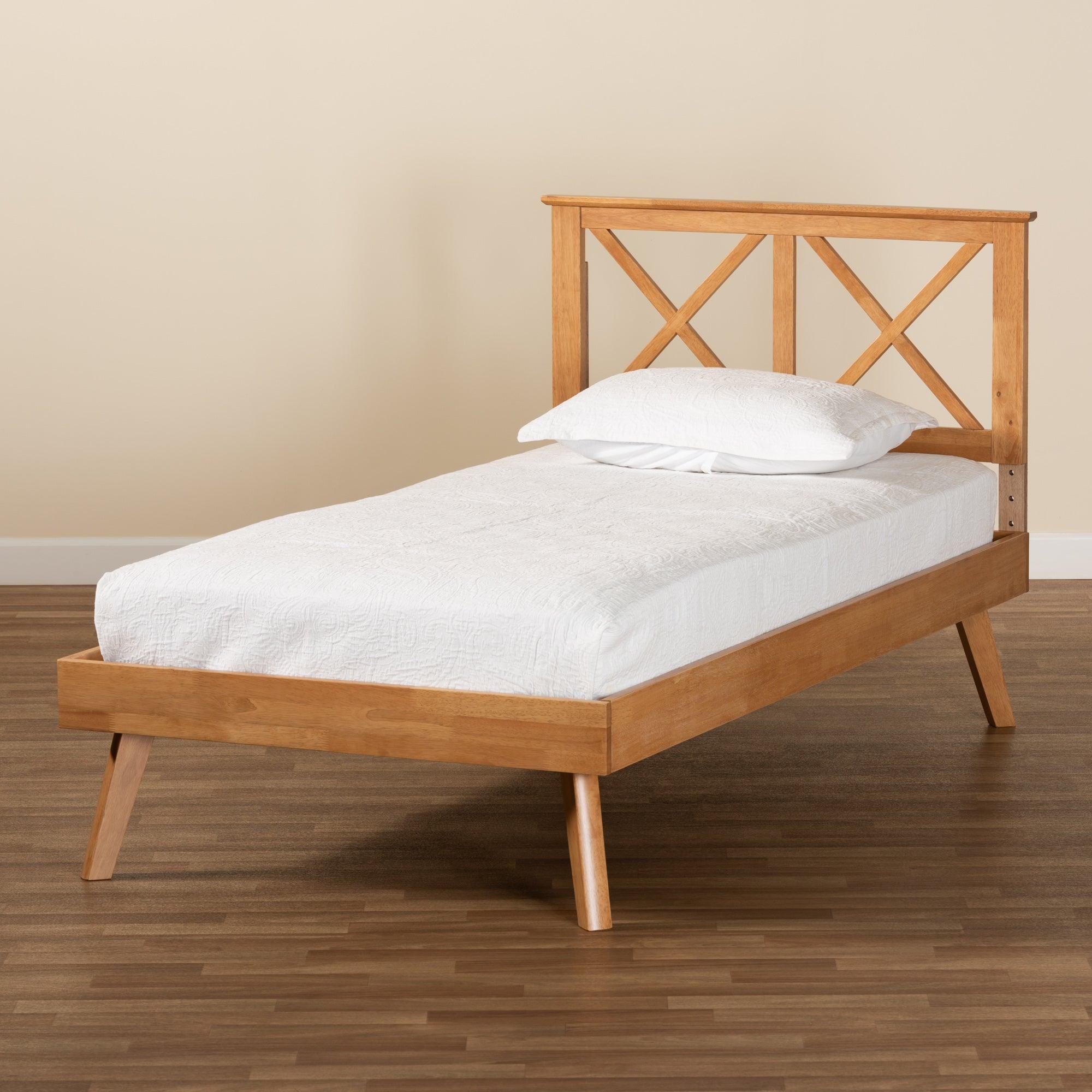 Galvin Modern and Contemporary Finished Wood Platform Bed