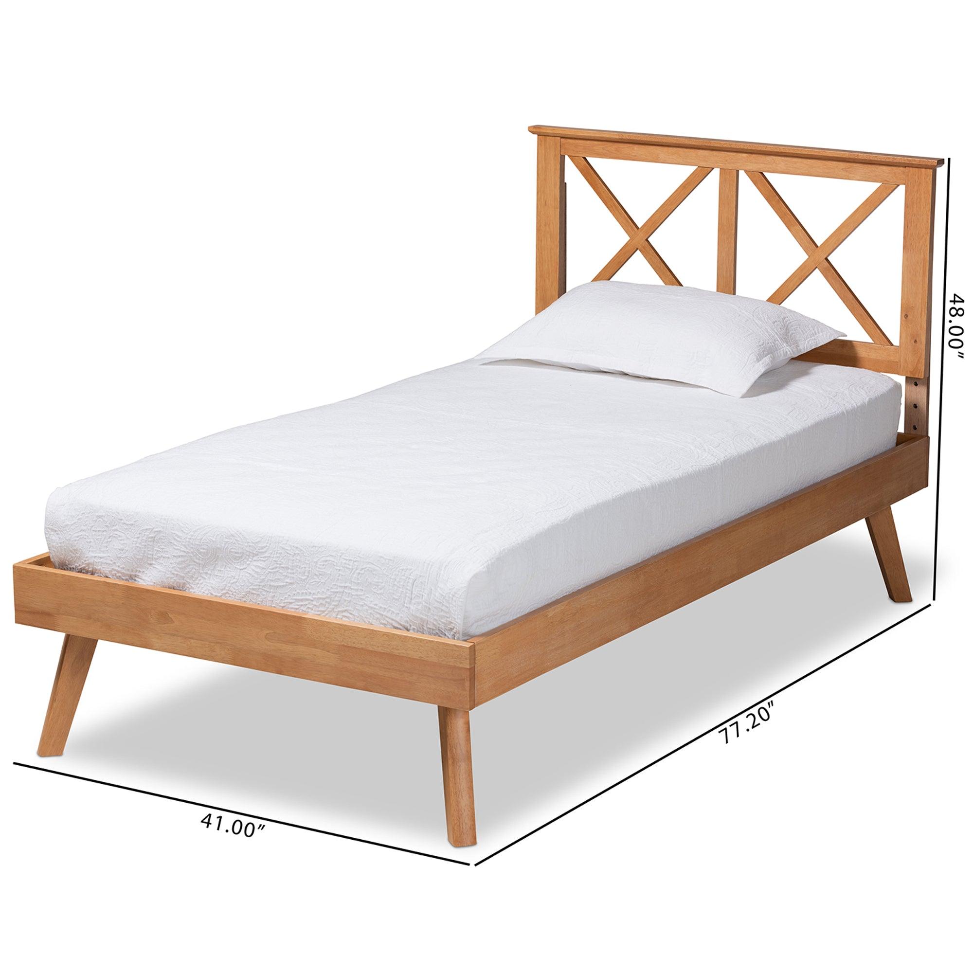 Galvin Modern and Contemporary Finished Wood Platform Bed