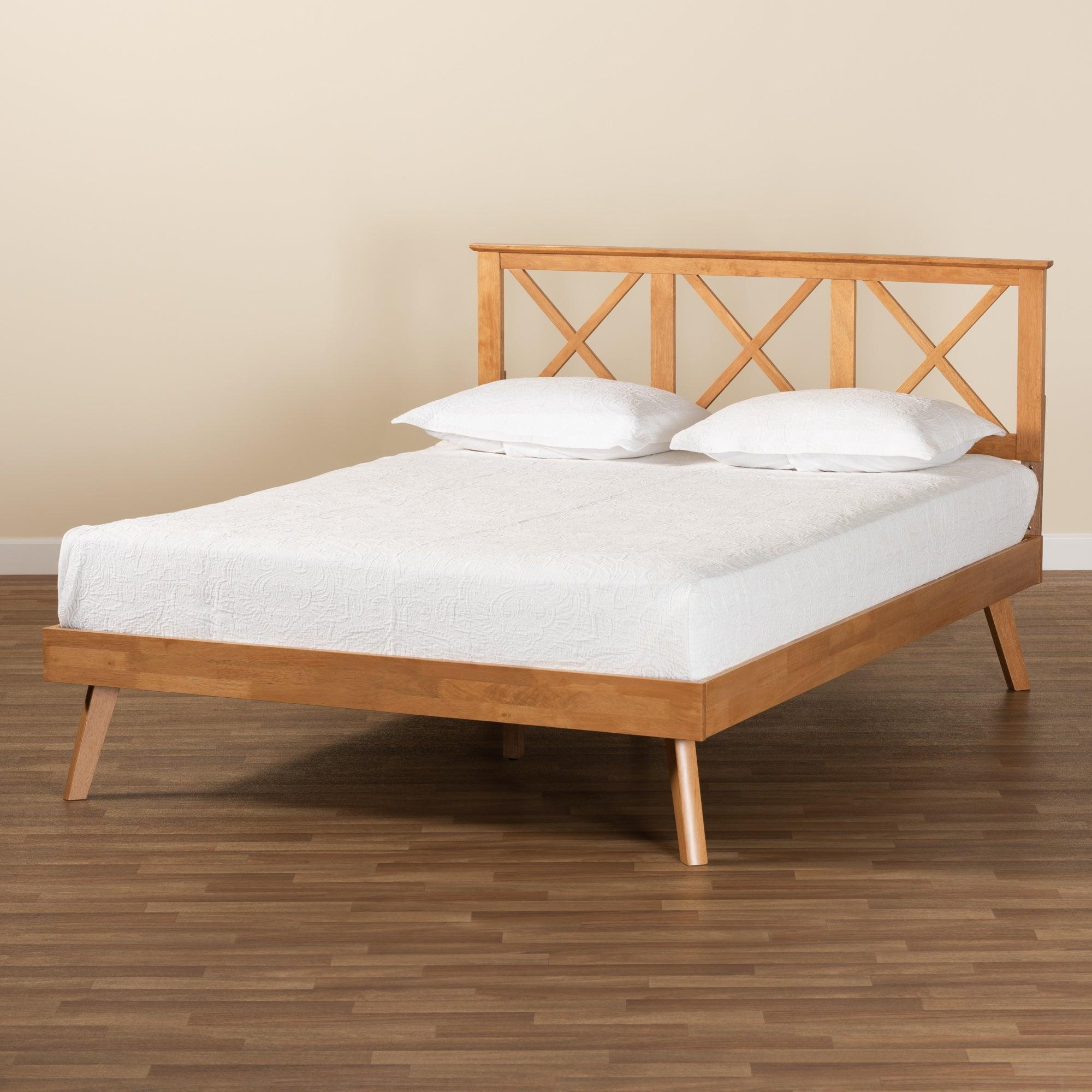 Galvin Modern and Contemporary Finished Wood Platform Bed