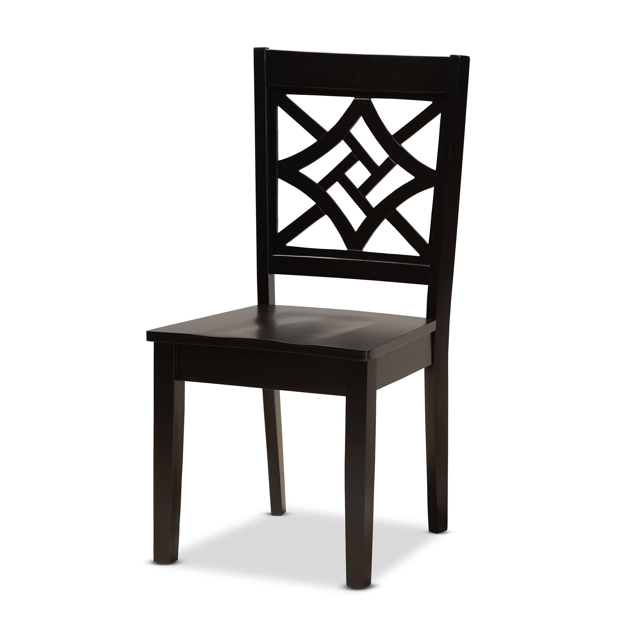 Kaila Modern and Contemporary Finished Wood 5-Piece Dining Set