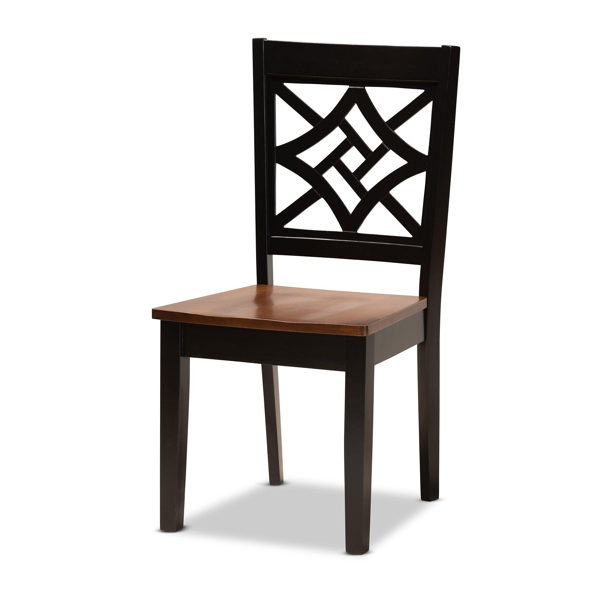 Kaila Modern and Contemporary Two-Tone and Finished Wood 5-Piece Dining Set