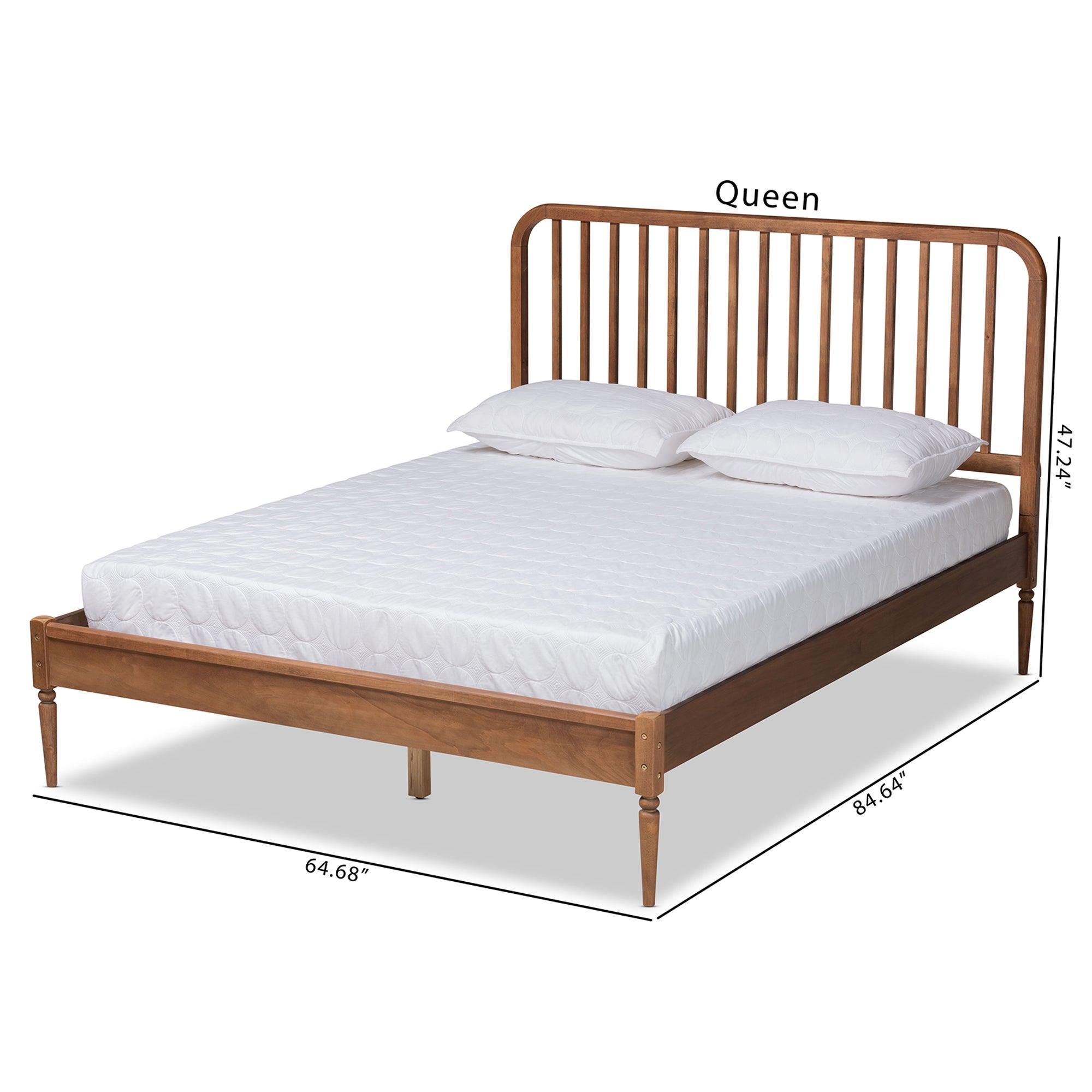 Neilan Modern and Contemporary Finished Wood Platform Bed