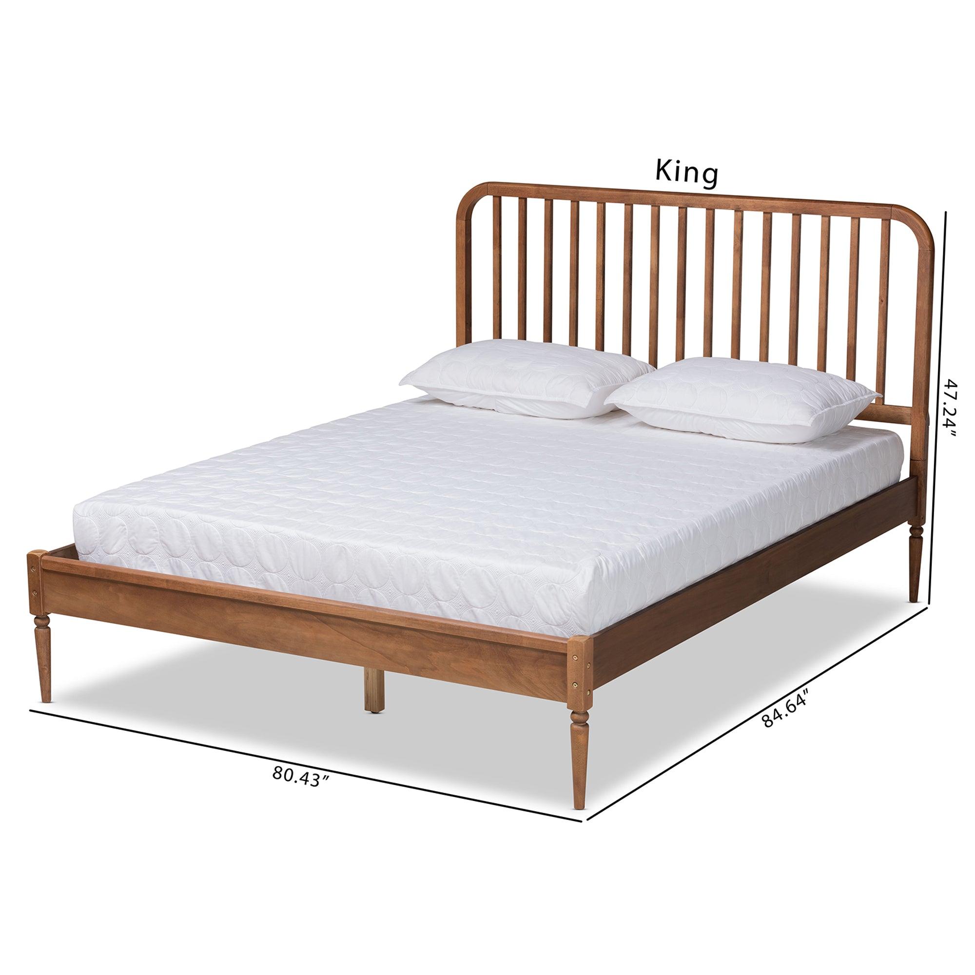 Neilan Modern and Contemporary Finished Wood Platform Bed