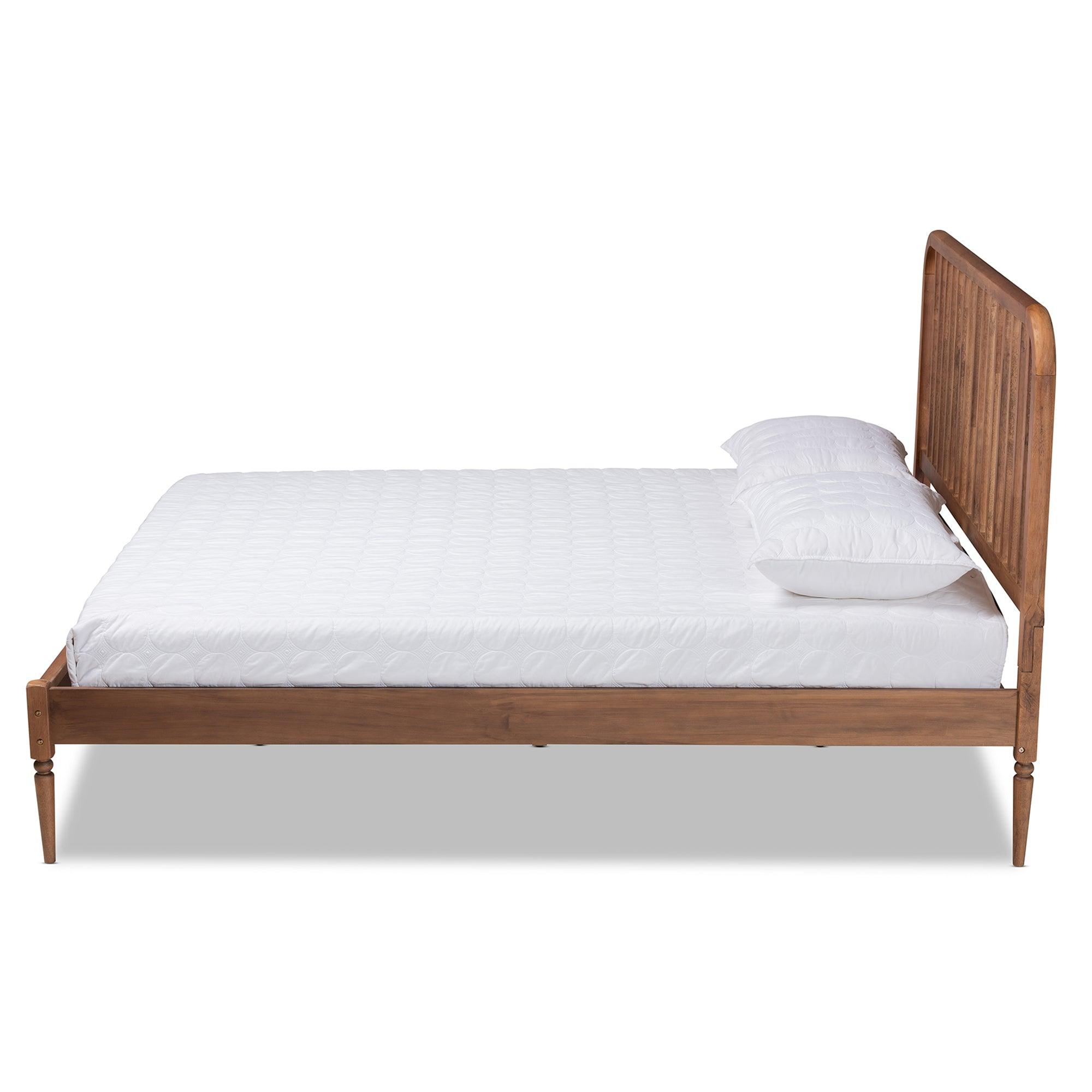 Neilan Modern and Contemporary Finished Wood Platform Bed