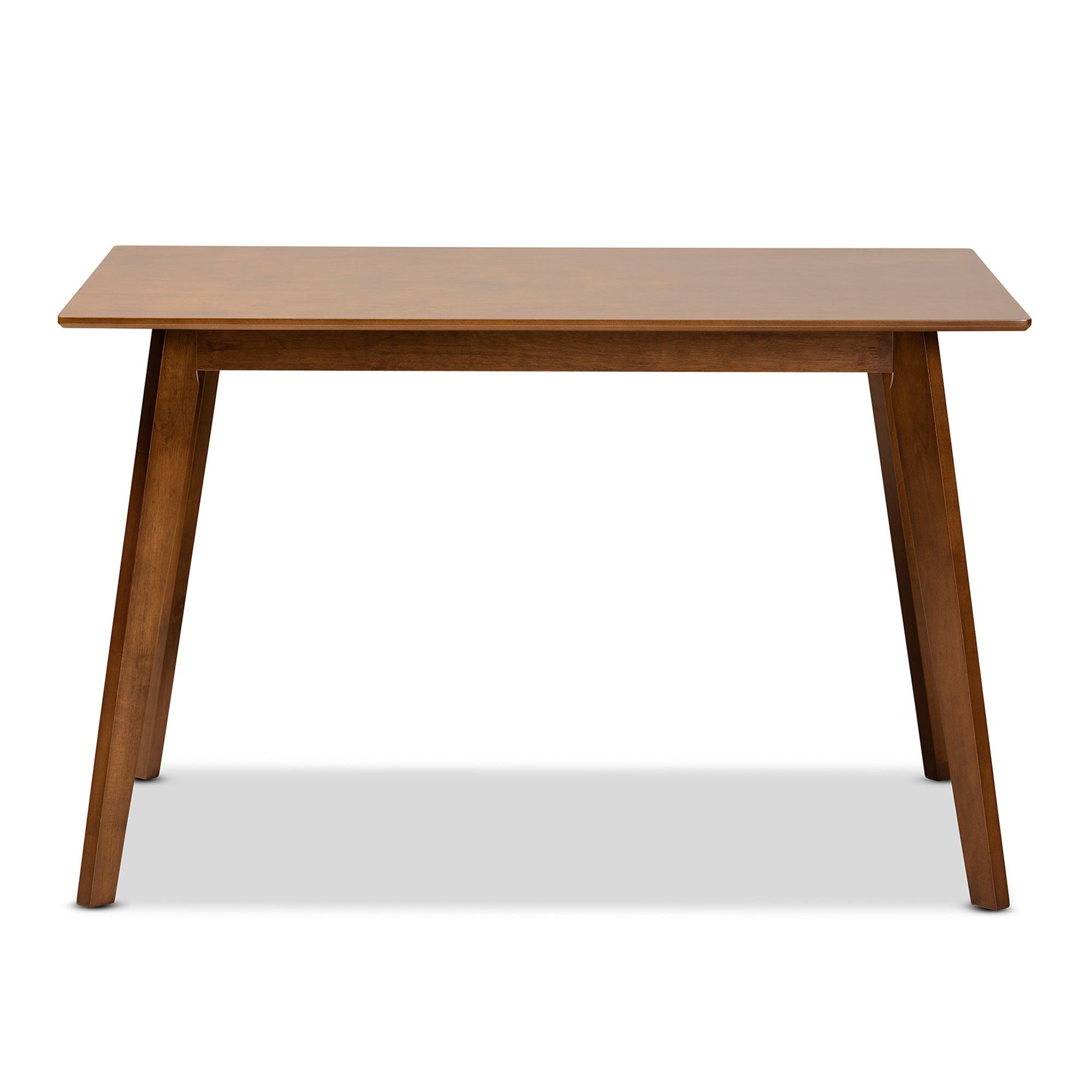 Maila Mid-Century Modern Transitional Finished Wood Dining Table