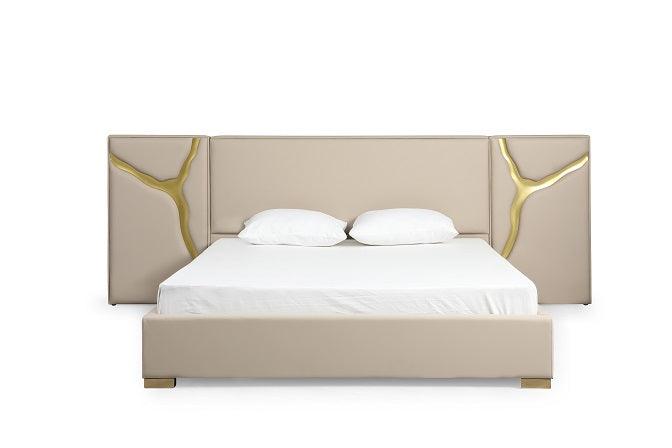 Modrest Aspen Glam Bonded Leather Bed