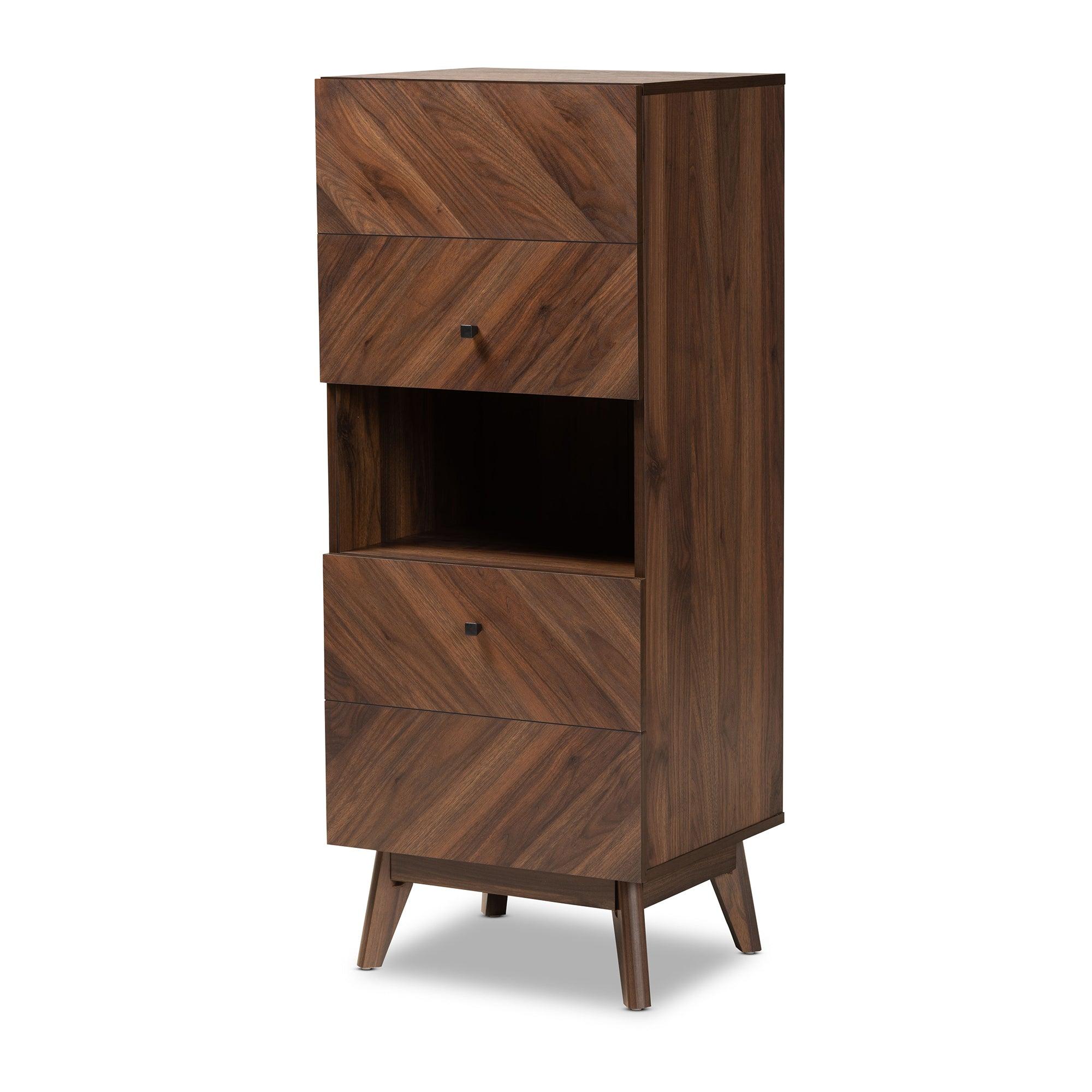 Hartman Mid-Century Modern Finished Wood Storage Cabinet