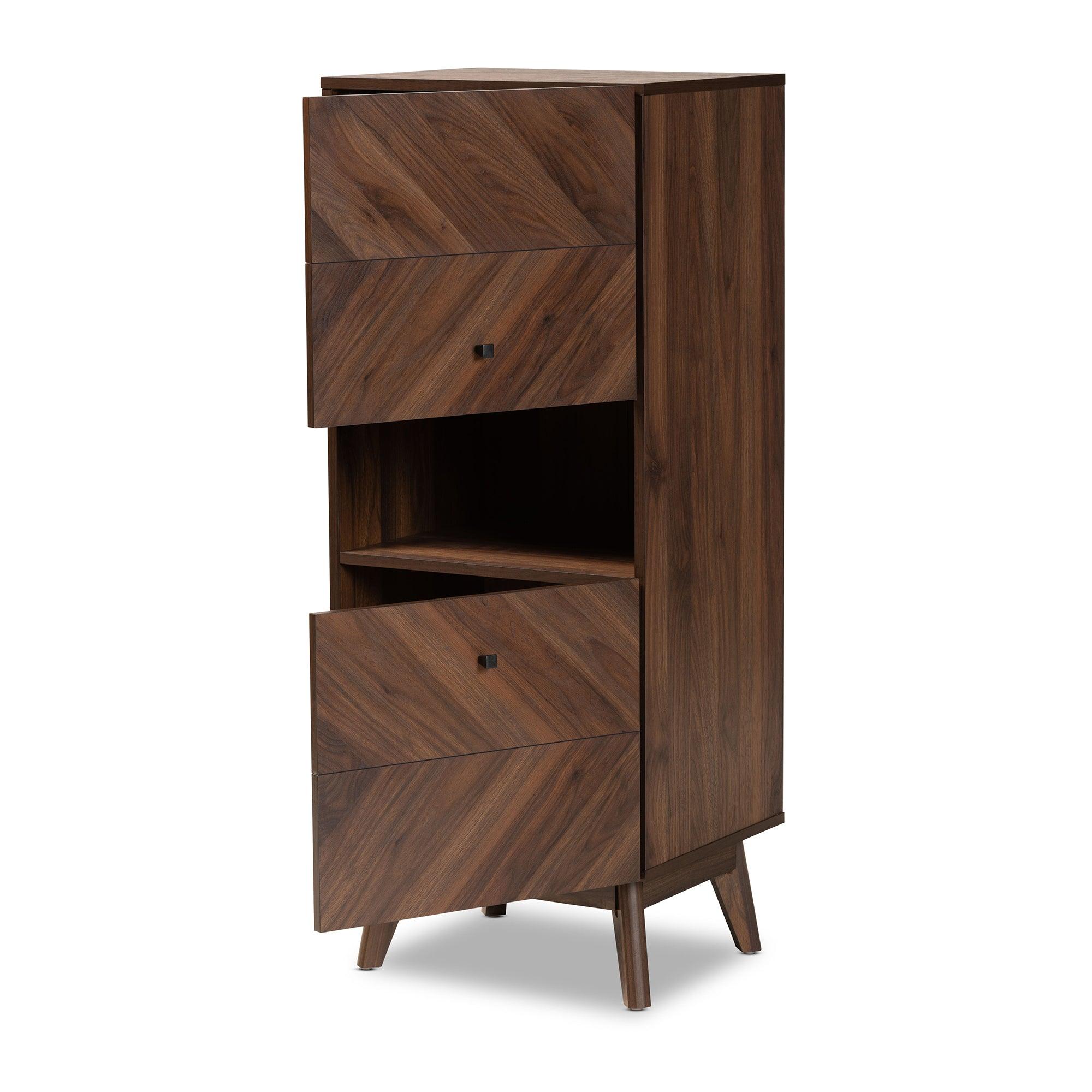 Hartman Mid-Century Modern Finished Wood Storage Cabinet