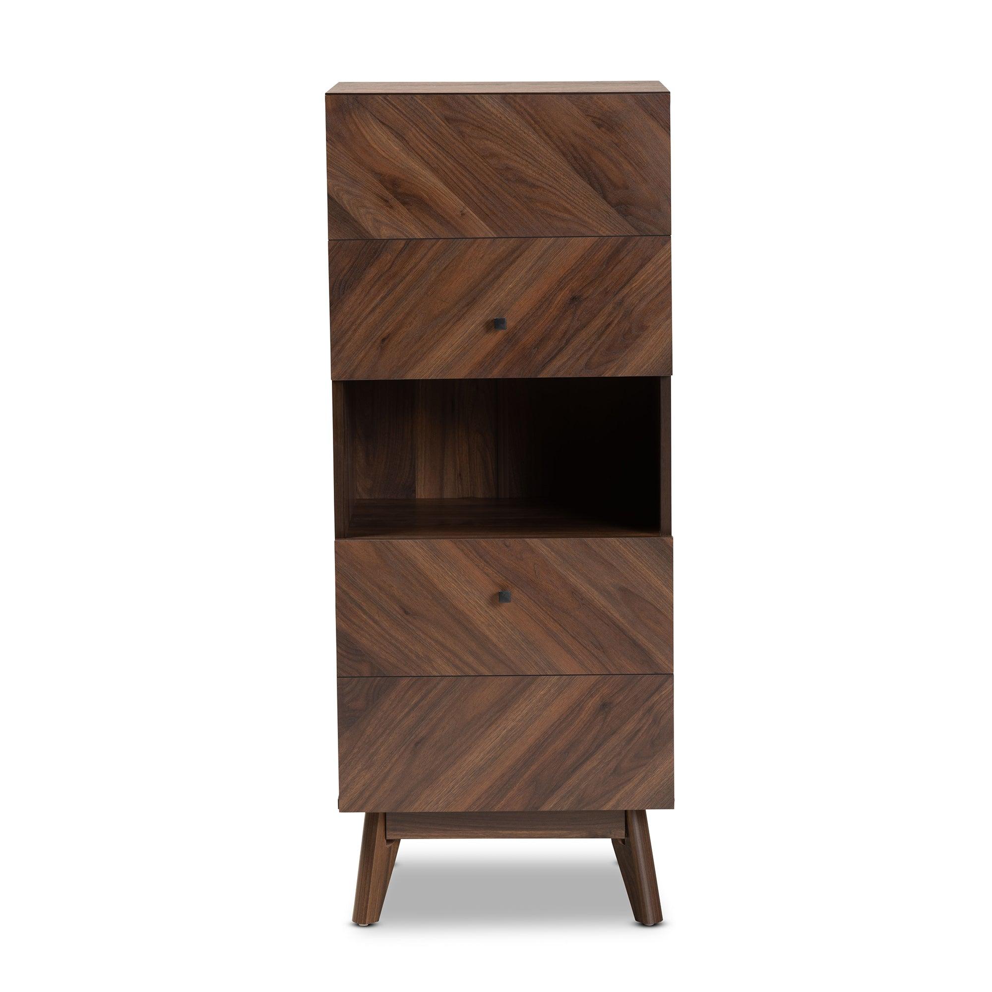 Hartman Mid-Century Modern Finished Wood Storage Cabinet