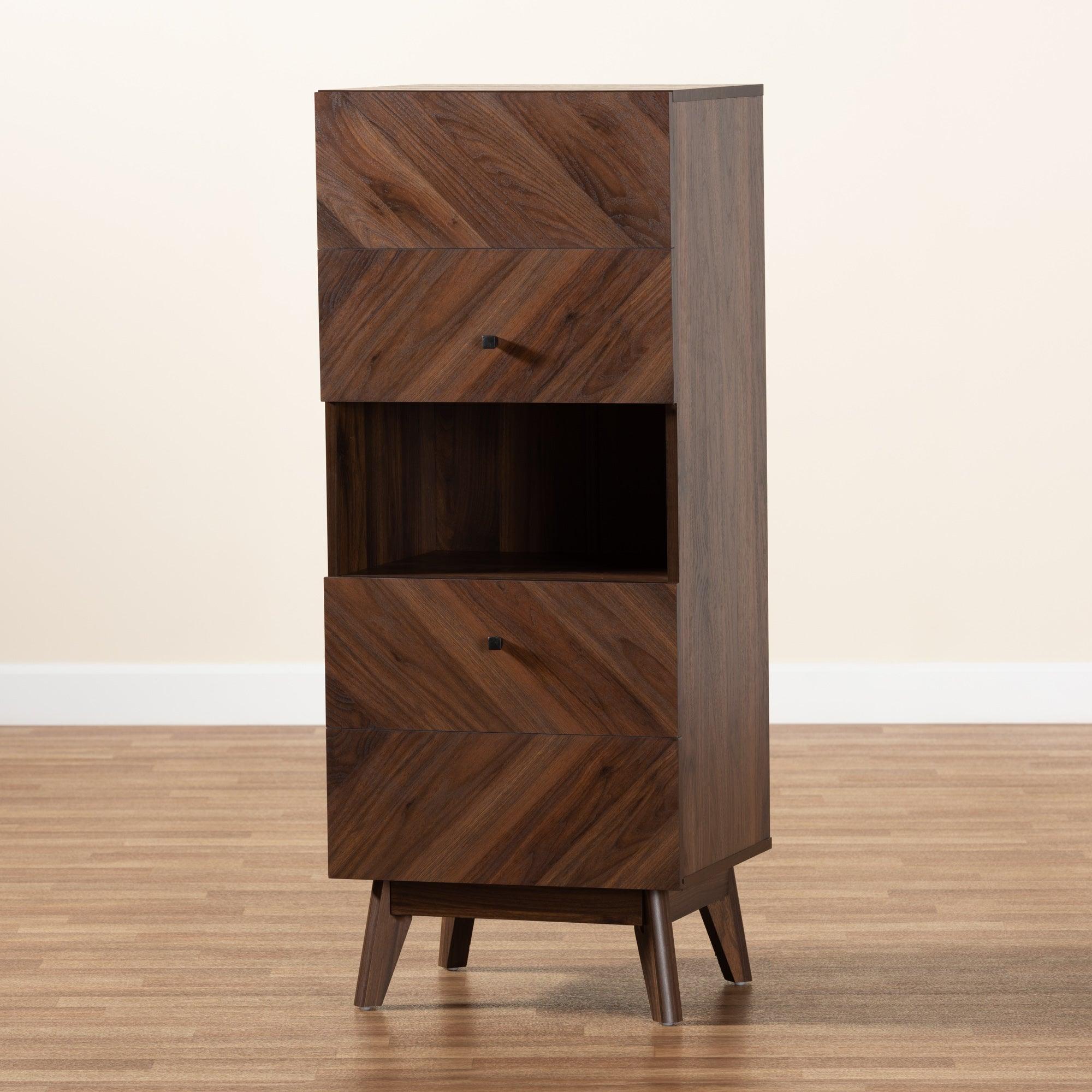 Hartman Mid-Century Modern Finished Wood Storage Cabinet