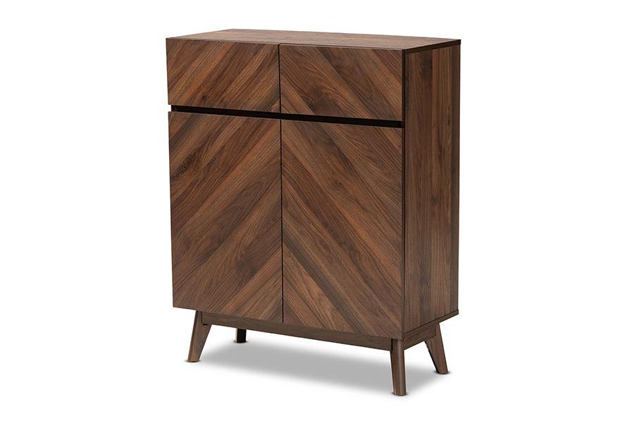 Hartman Mid-Century Modern Finished Wood Shoe Cabinet