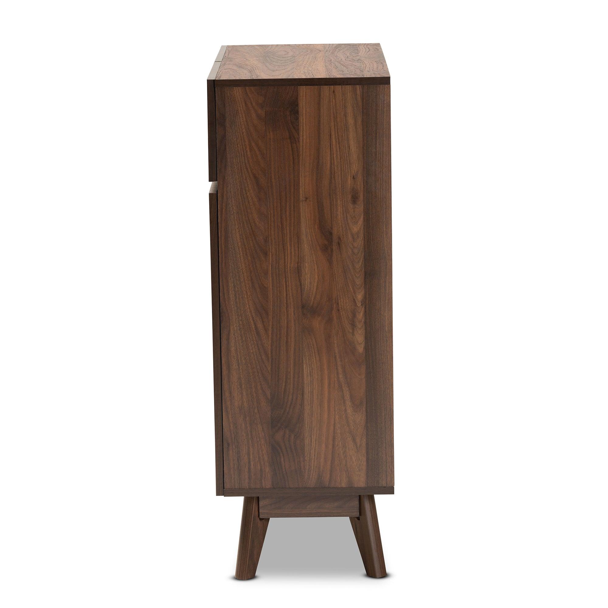 Hartman Mid-Century Modern Finished Wood Shoe Cabinet