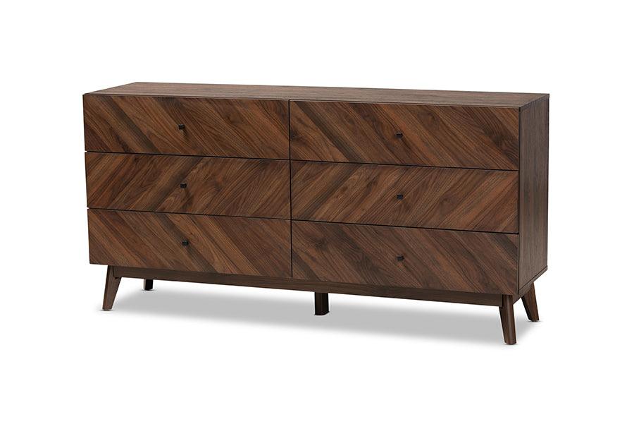 Hartman Mid-Century Modern Finished Wood 6-Drawer Dresser