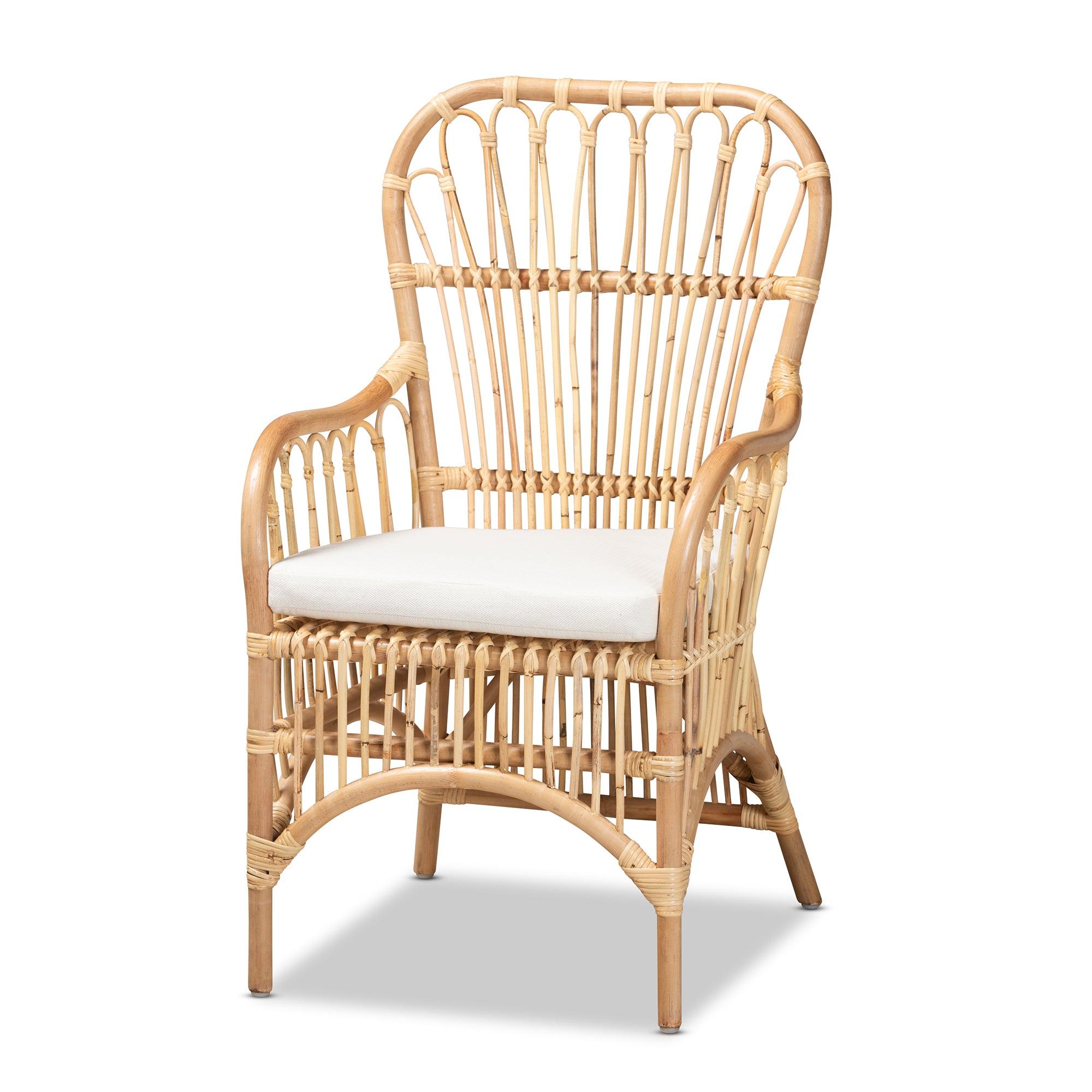 bali & pari Aya Modern and Contemporary Finished Rattan Armchair