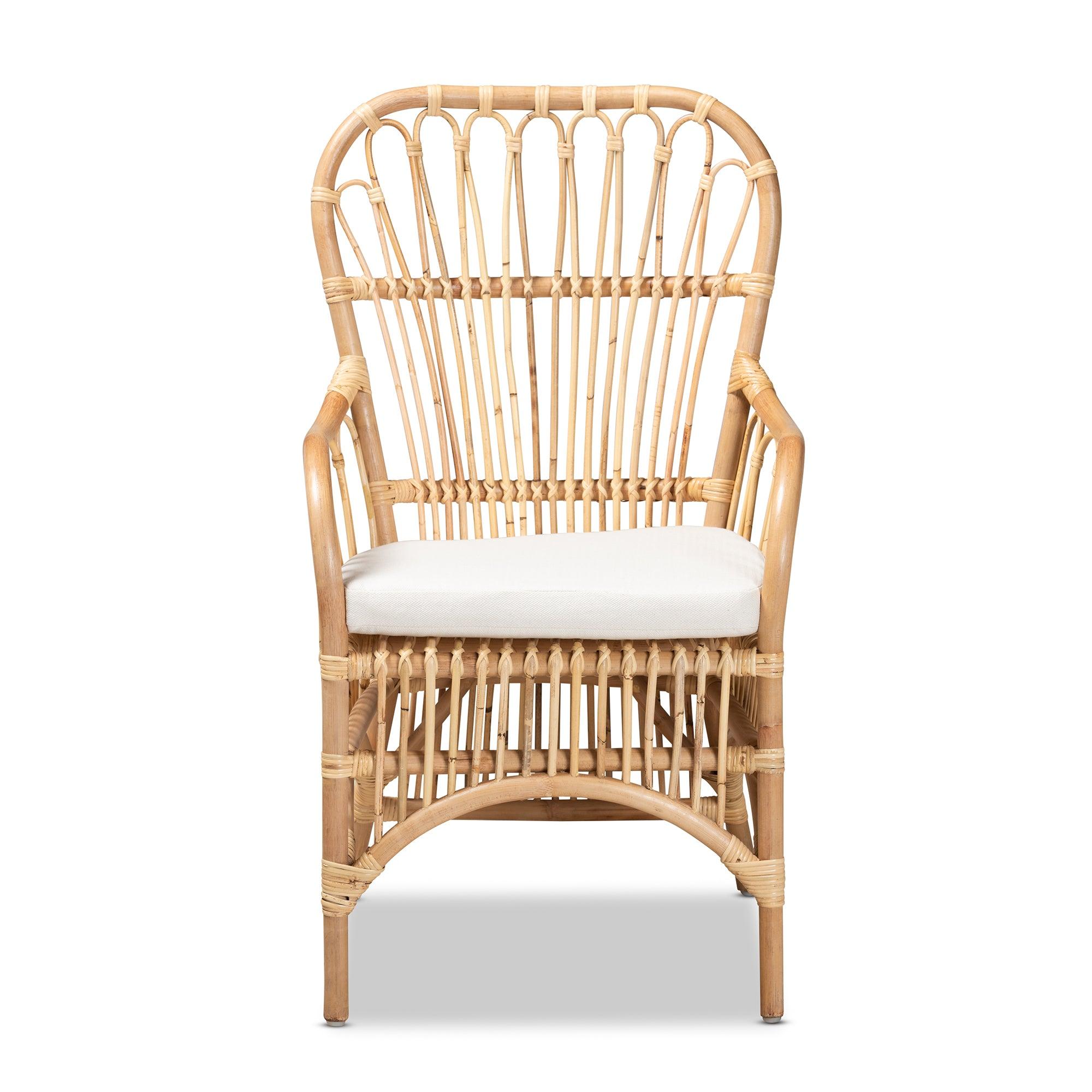 bali & pari Aya Modern and Contemporary Finished Rattan Armchair