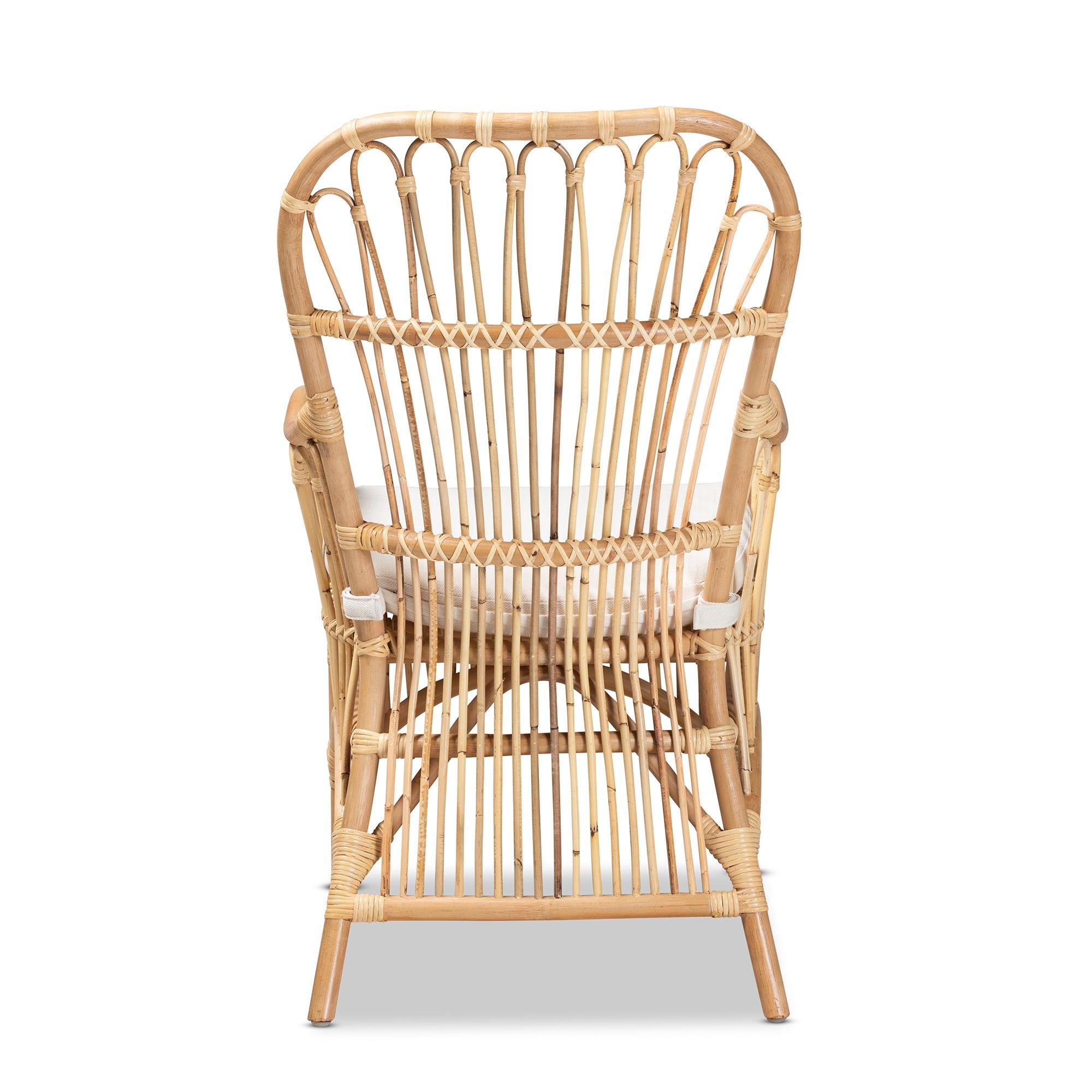 bali & pari Aya Modern and Contemporary Finished Rattan Armchair