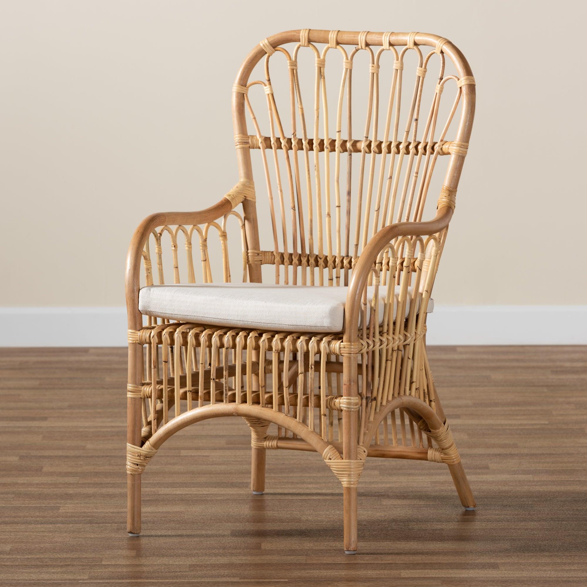 bali & pari Aya Modern and Contemporary Finished Rattan Armchair