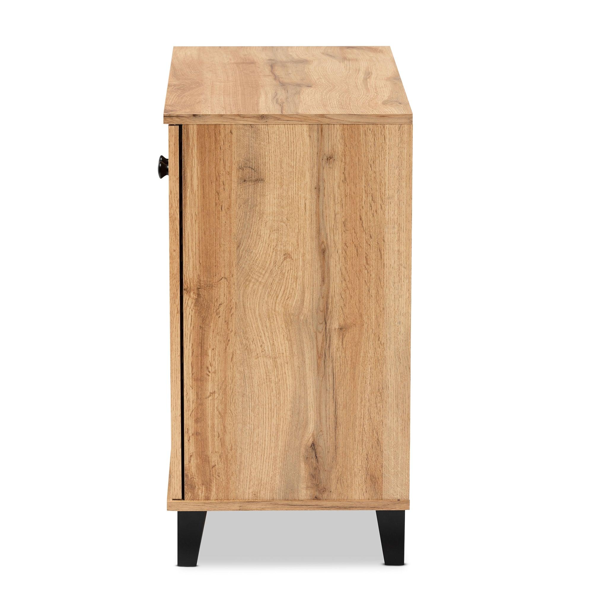 Coolidge Modern and Contemporary Finished Wood 2-Door Shoe Storage Cabinet