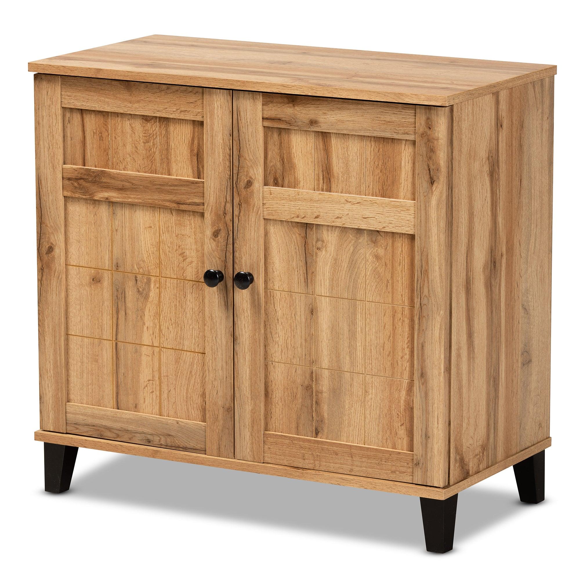 Glidden Modern and Contemporary Finished Wood 2-Door Shoe Storage Cabinet