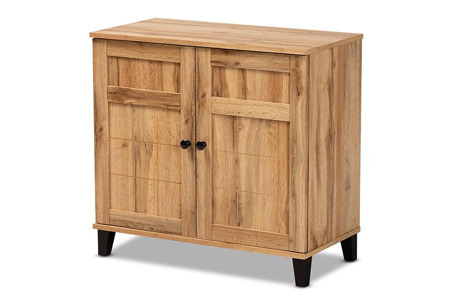 Glidden Modern and Contemporary Finished Wood 2-Door Shoe Storage Cabinet